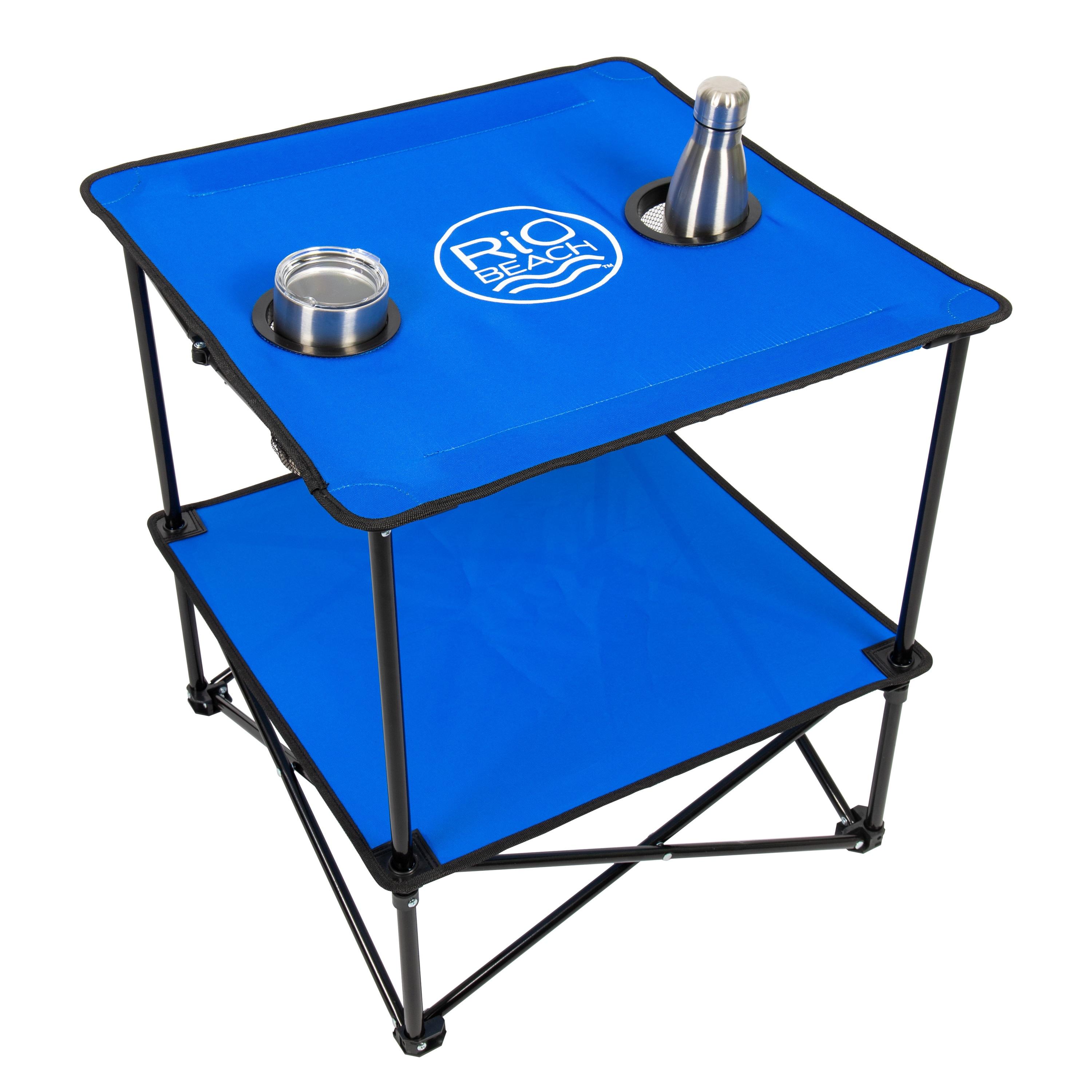 Rio Brands Square Compact Folding Beach Table