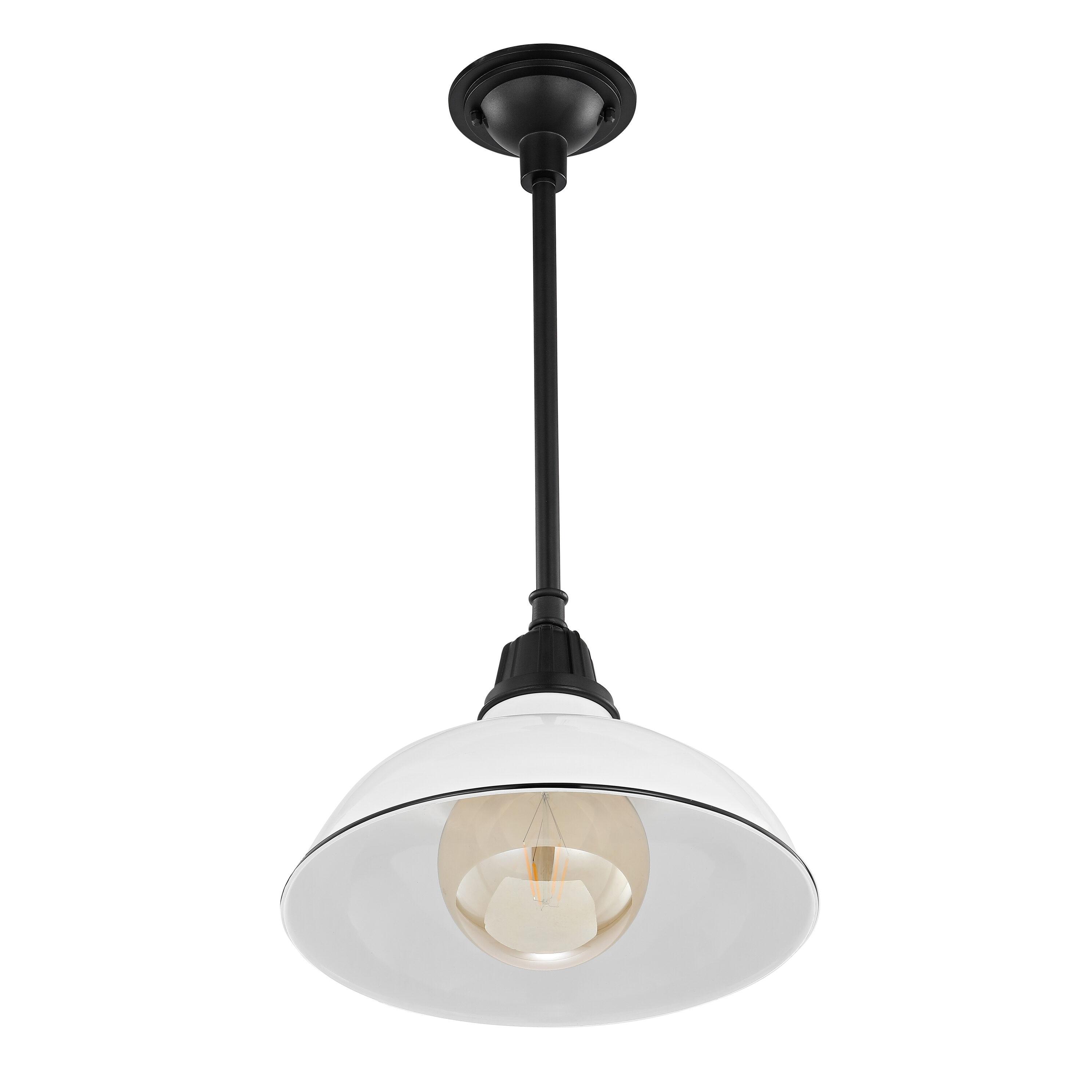 Jasper French Country Satin White LED Pendant Light