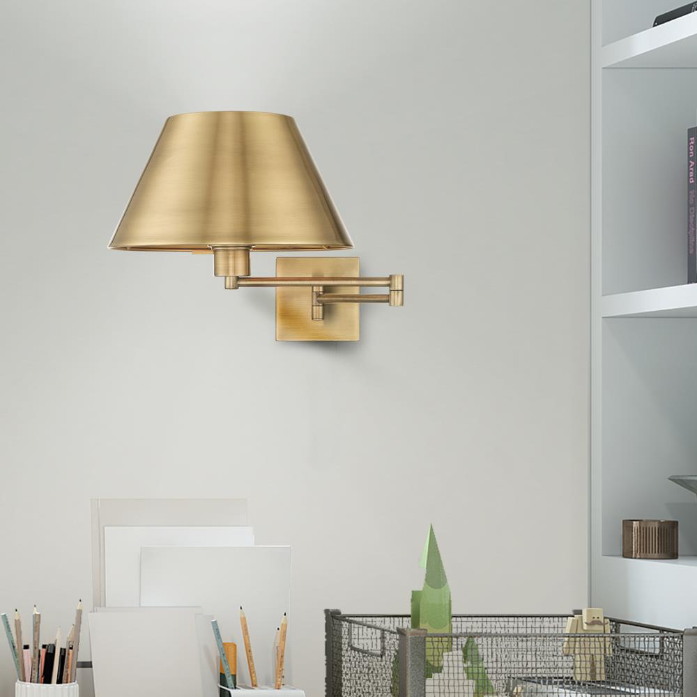 Brevan Steel Swing Arm Sconce