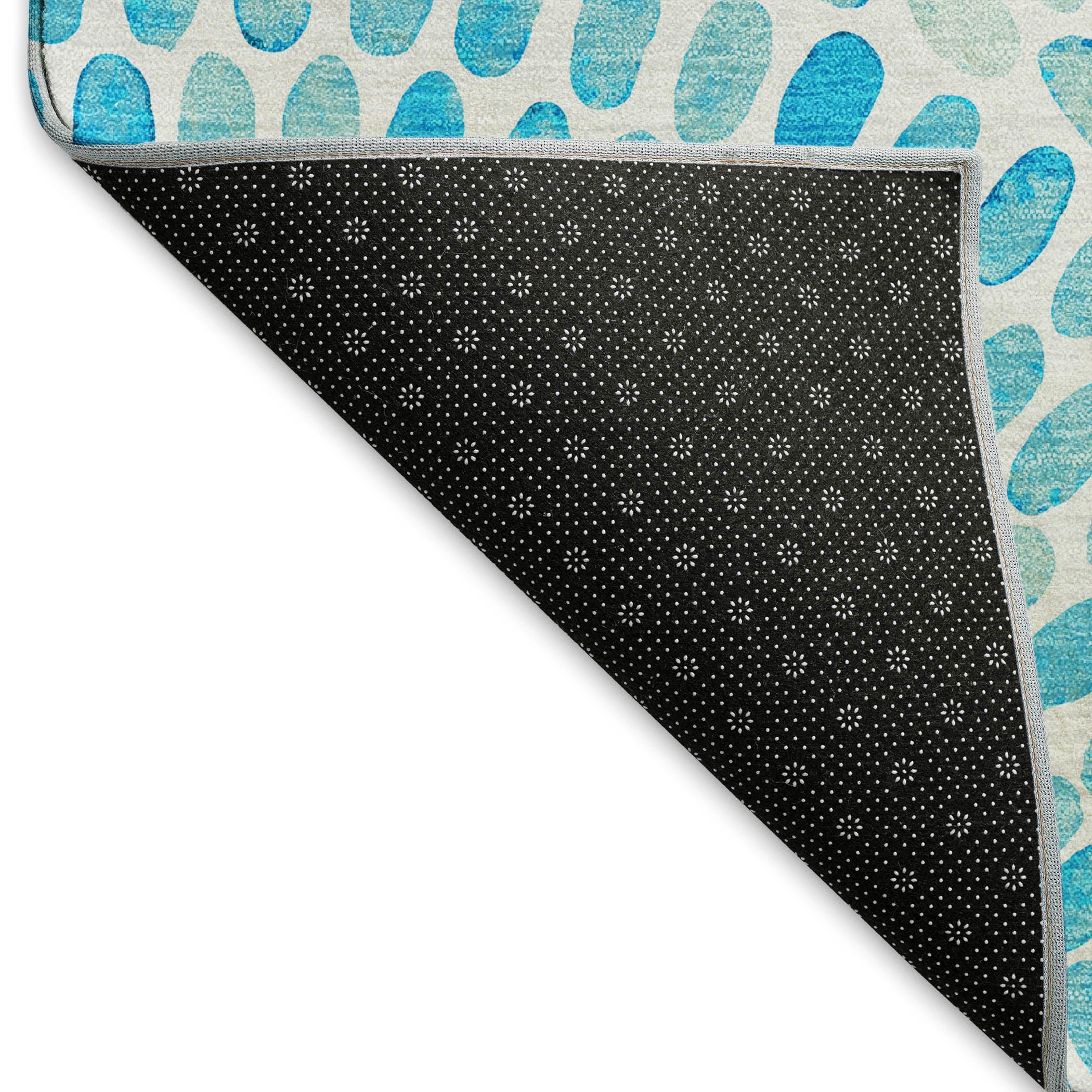 Premium Machine Washable Cerrito AMF186 Aqua Rug