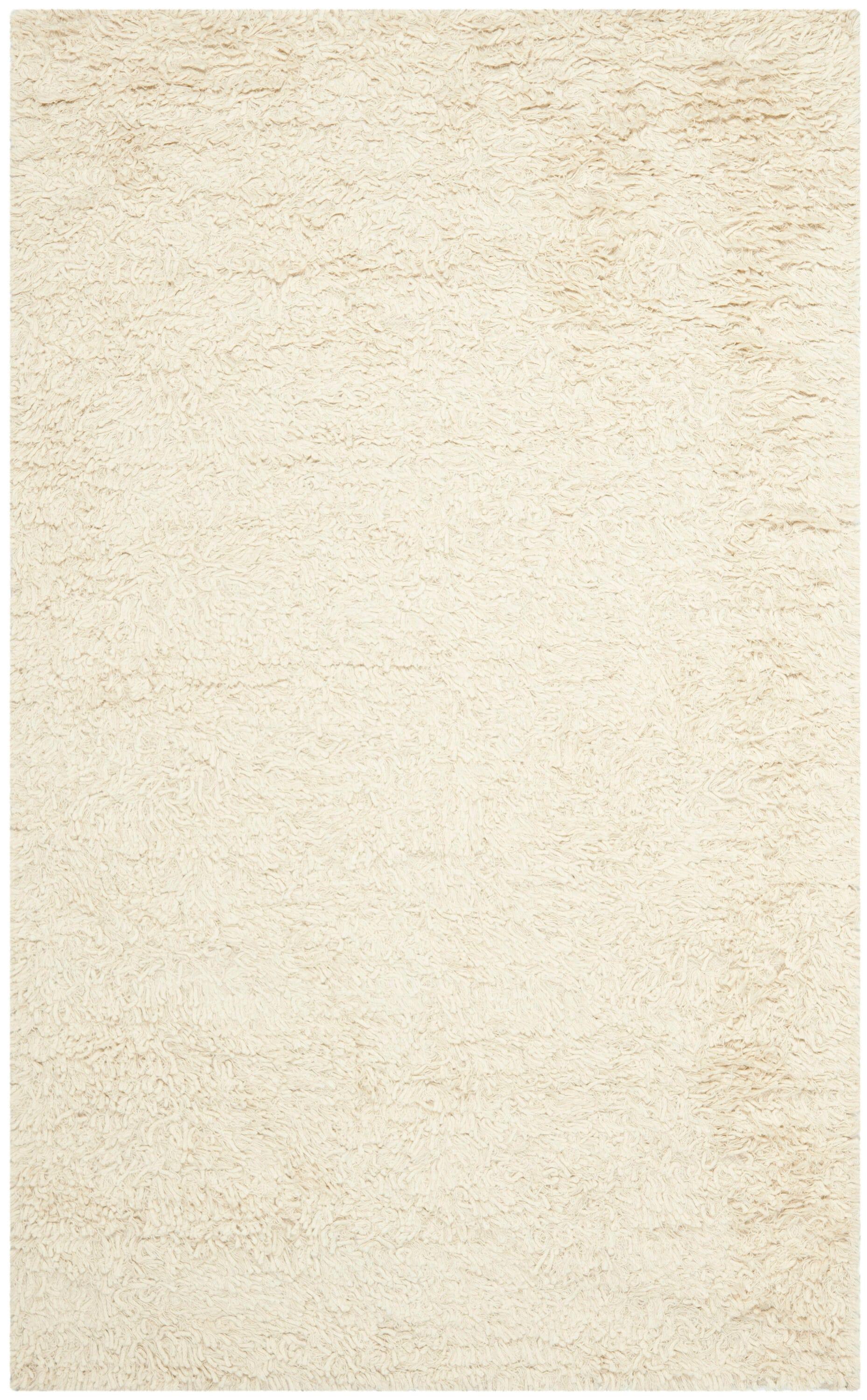 Sheep Shag SSG212 Hand Woven Area Rug - Ivory - 5'x8' - Safavieh.