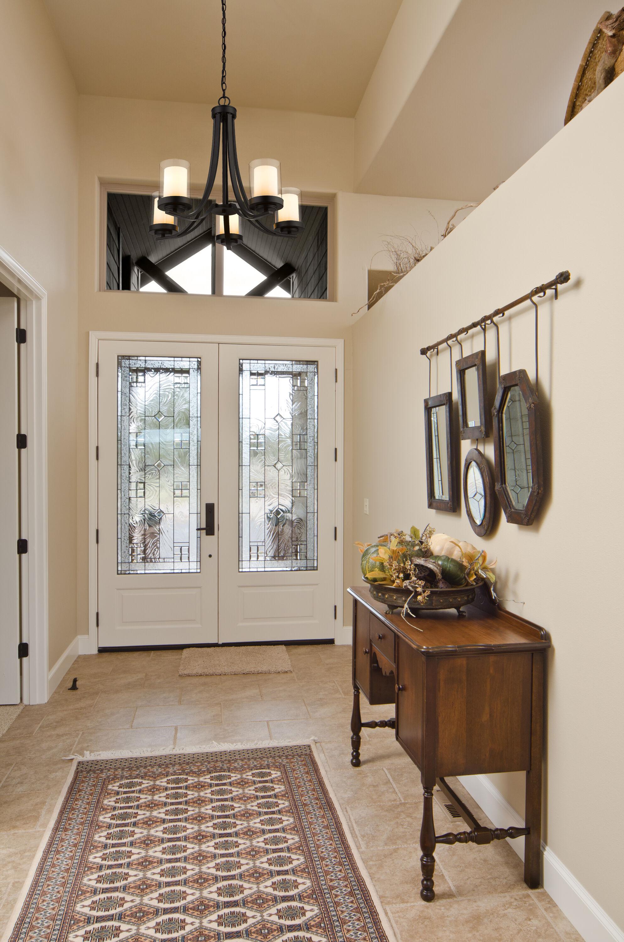 Z-Lite Willow 5 - Light Chandelier in  Matte Black