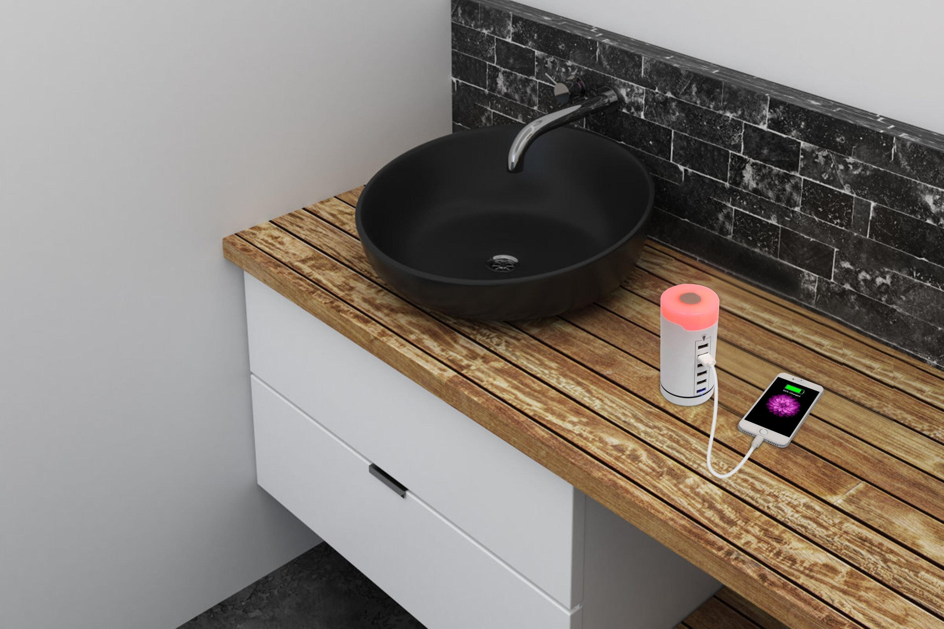 LINSAY SMART LED LAMP TOUCH with 6 USB Charging Station Multi color LED dimmeable