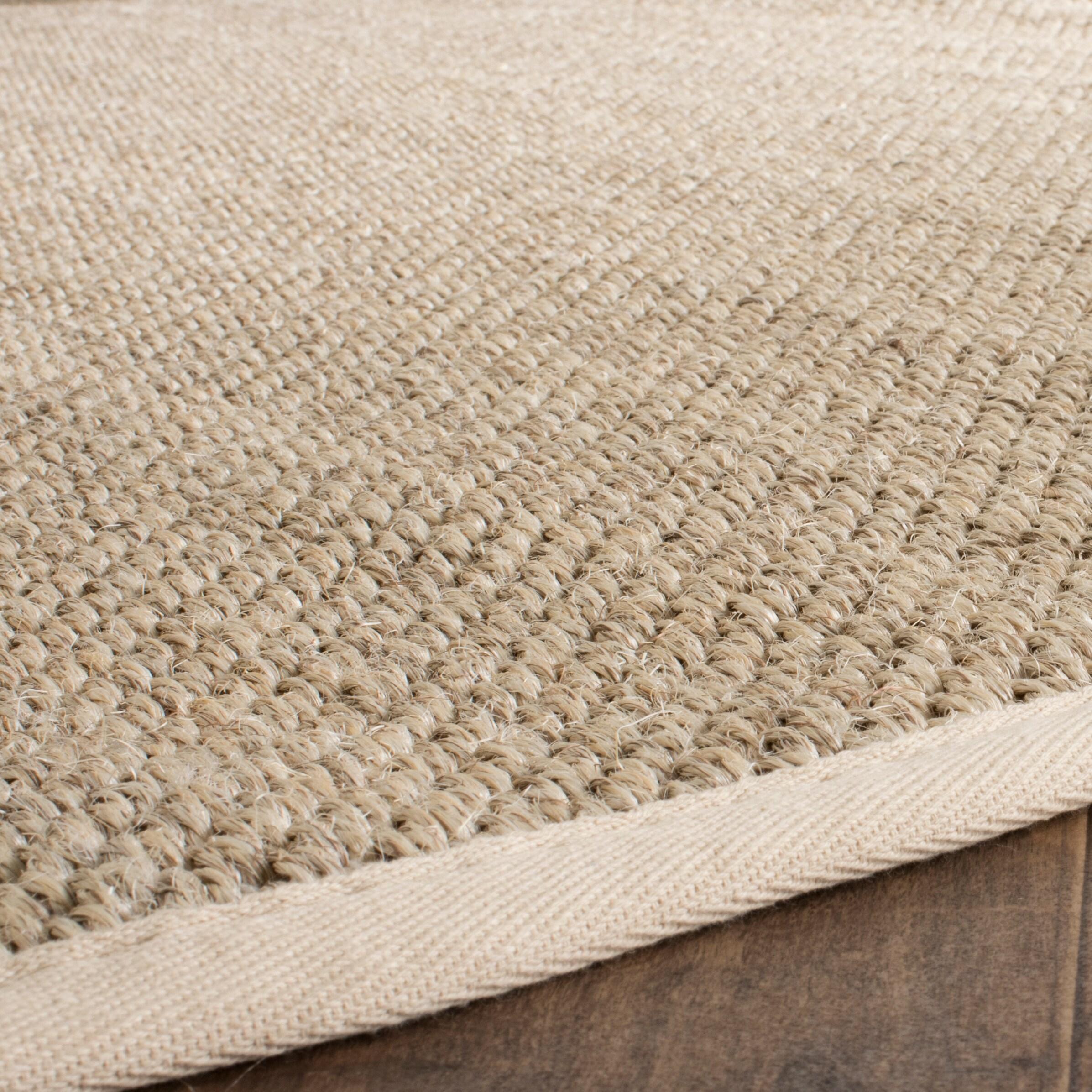 Natural Fiber NF143 Power Loomed Indoor Area Rug - Marble/Beige - 6' Round - Safavieh