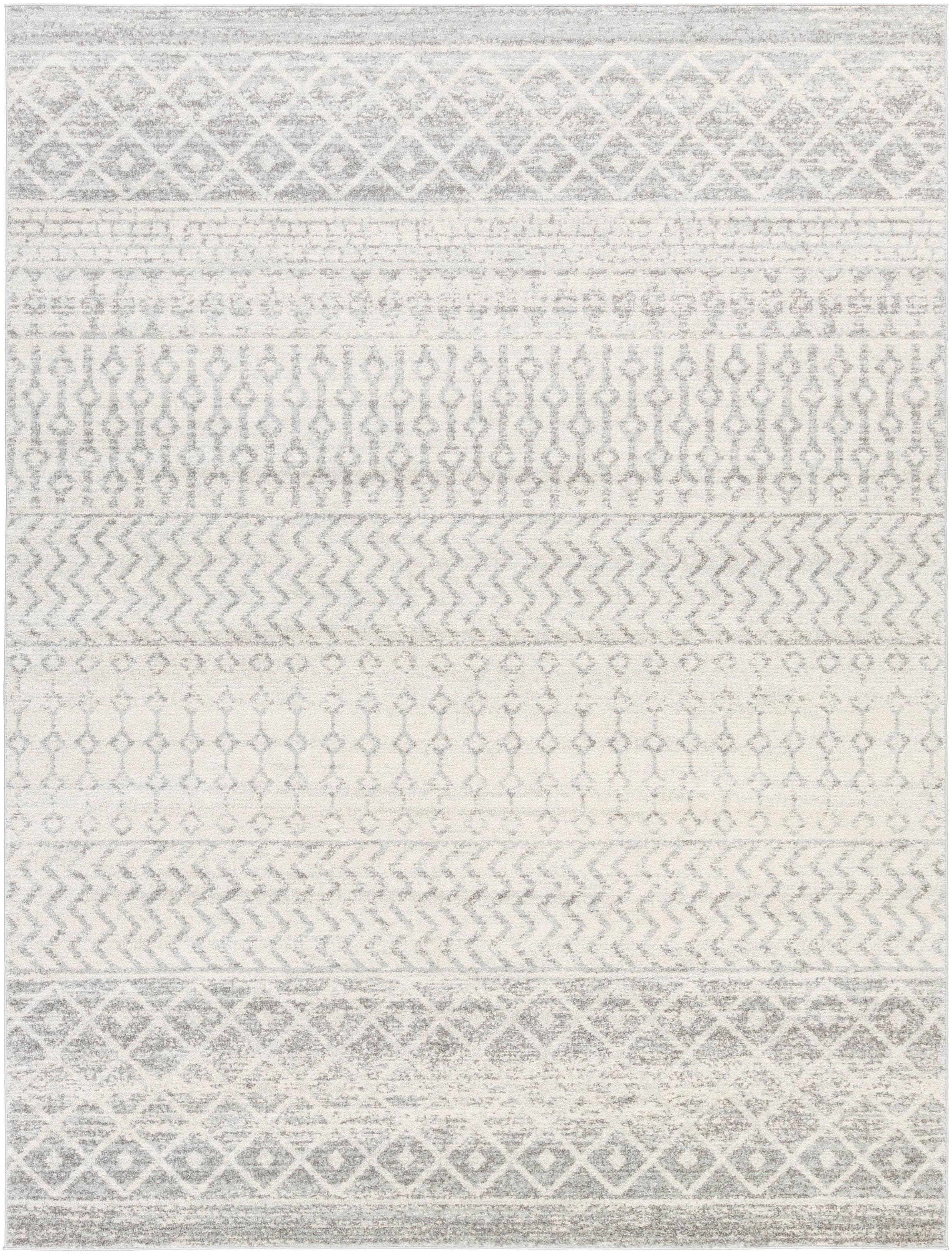 7'10"x10'3" Sweetgum Global Rug Cream - Artistic Weavers: Mid-Century Modern, Fade & Stain-Resistant, Indoor Use
