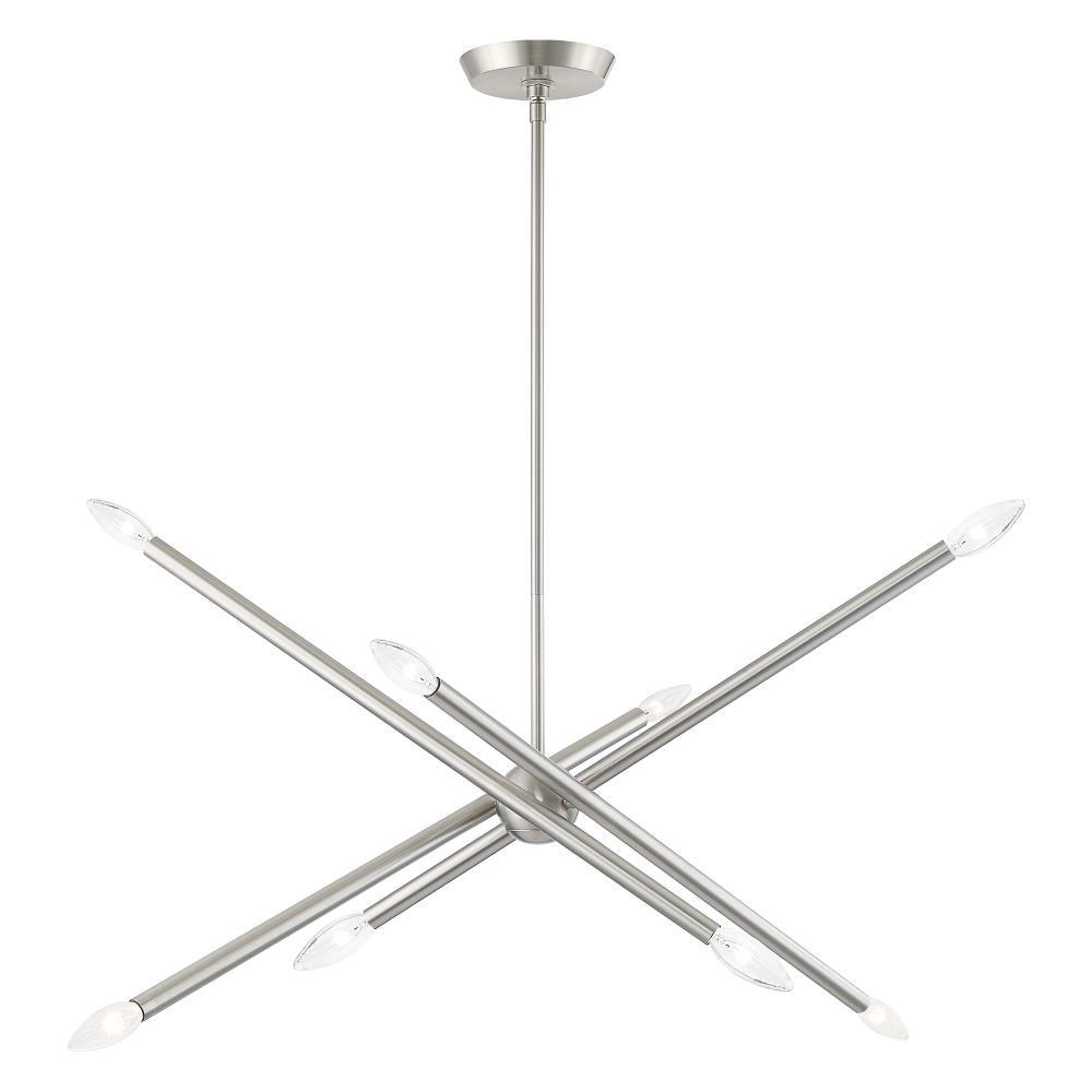 Livex Lighting Soho 8 - Light Chandelier in  Brushed Nickel