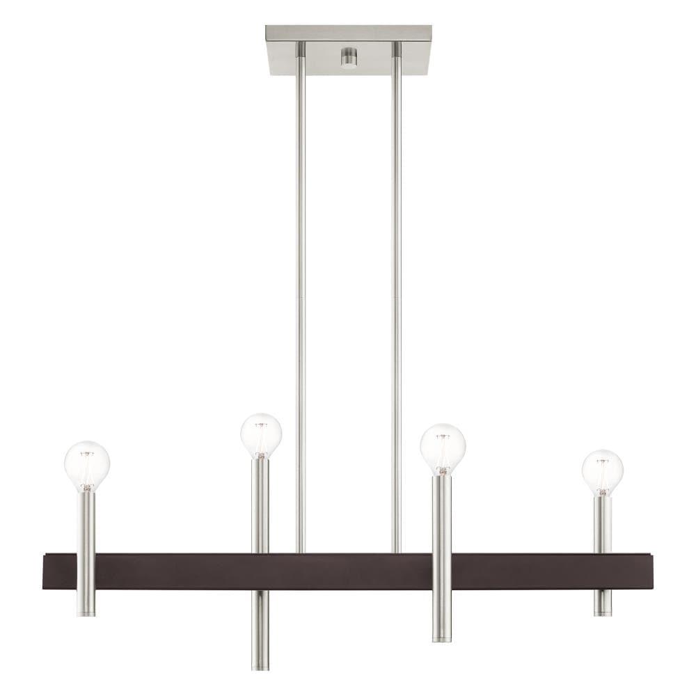 4 - Light Kitchen Island Modern Linear Chandelier