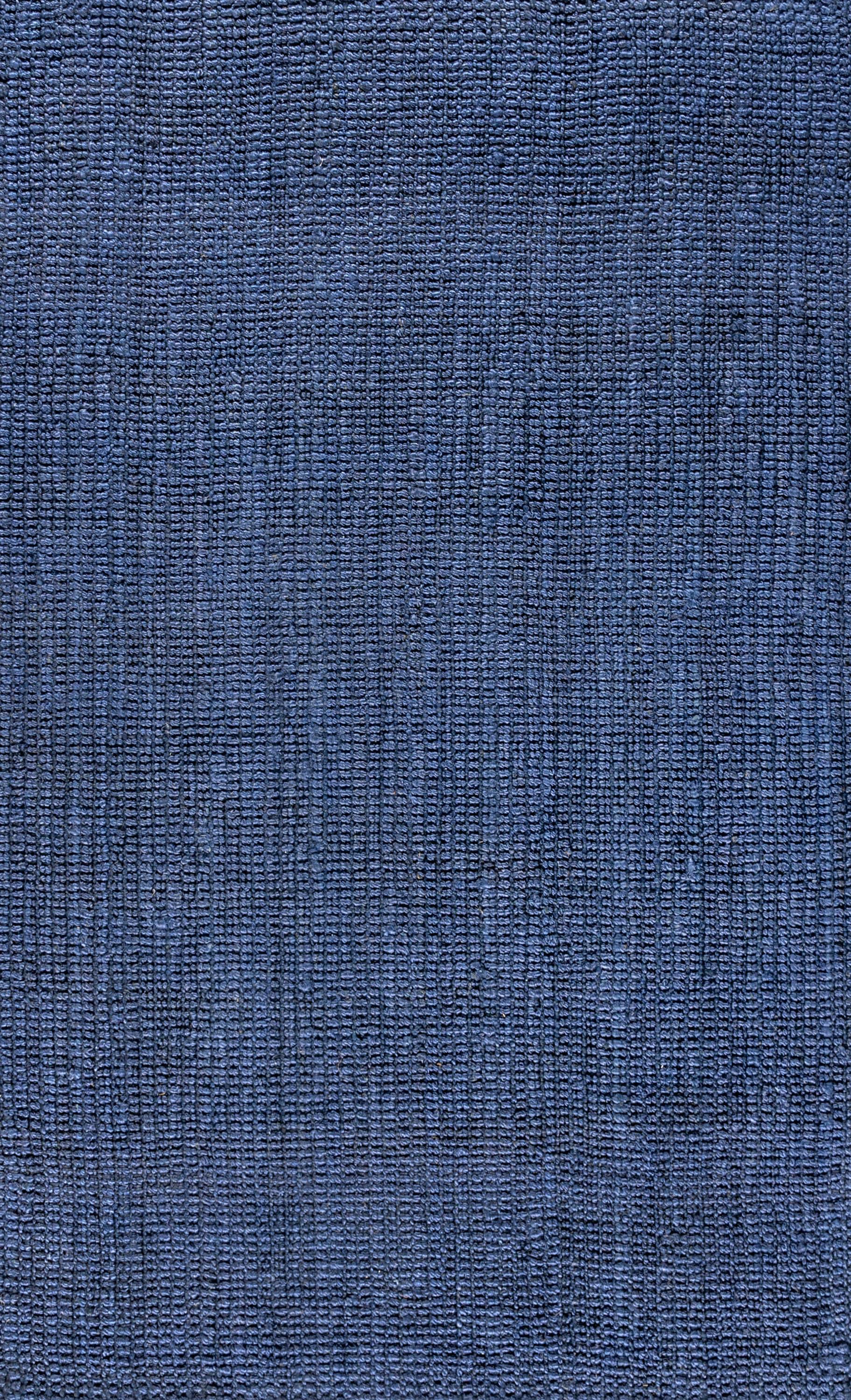 3'x5' Pata Hand Woven Chunky Jute Area Rug, Navy - JONATHAN Y