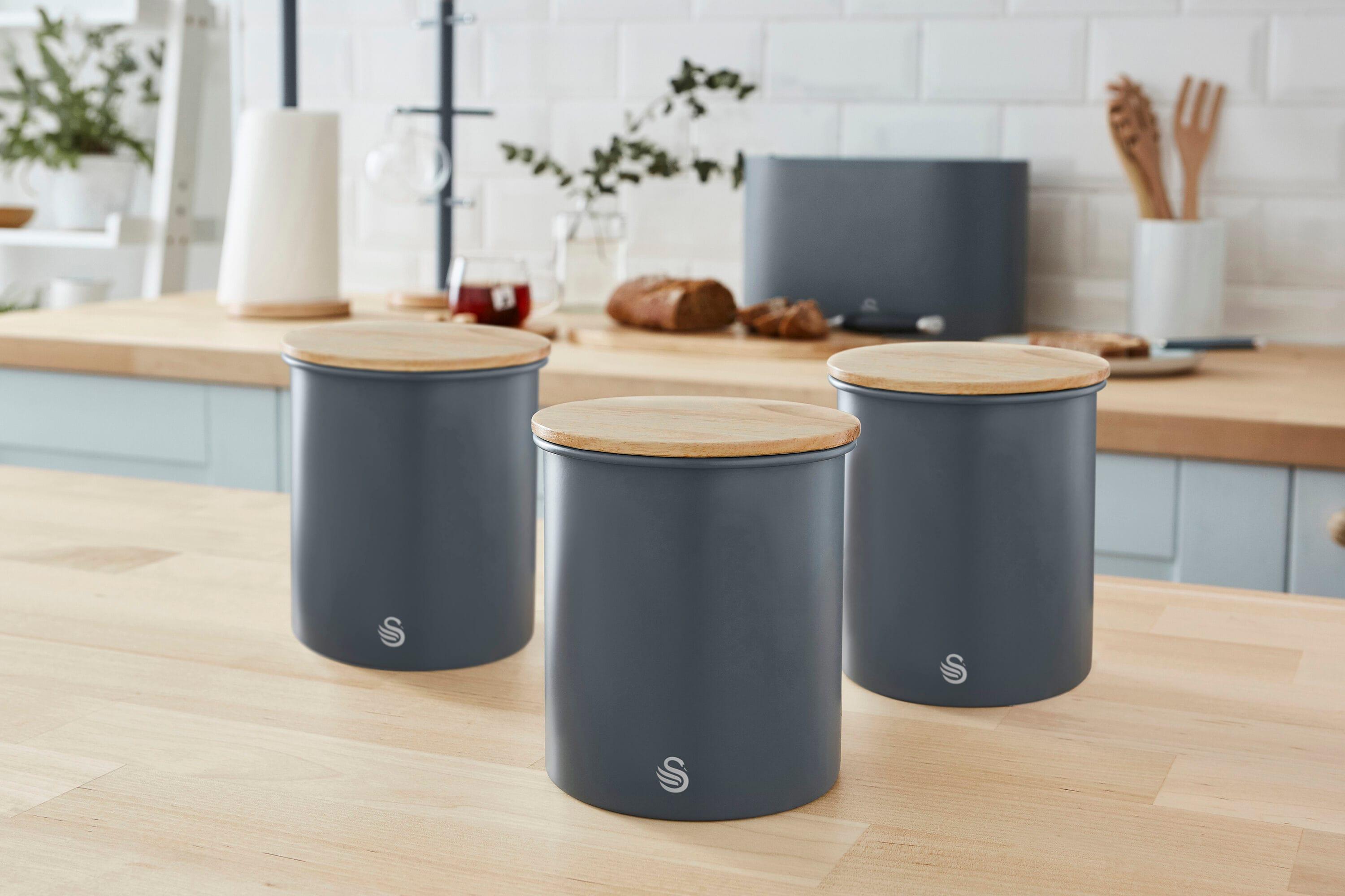 Swan Swan Nordic Set of 3 Cannisters