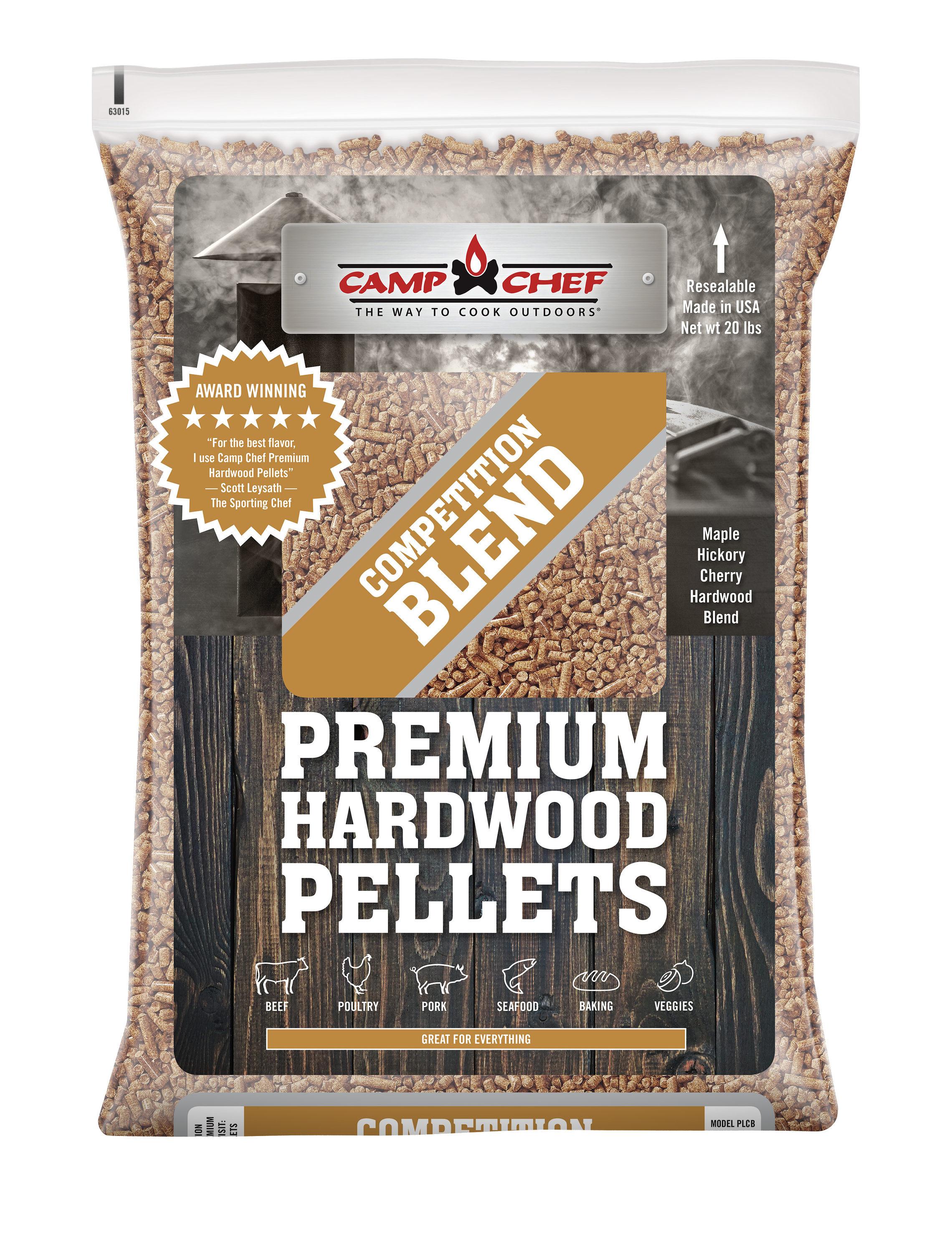 Camp Chef Smoker Grill Natural Competition Blend Hardwood Pellets, 20 Pounds
