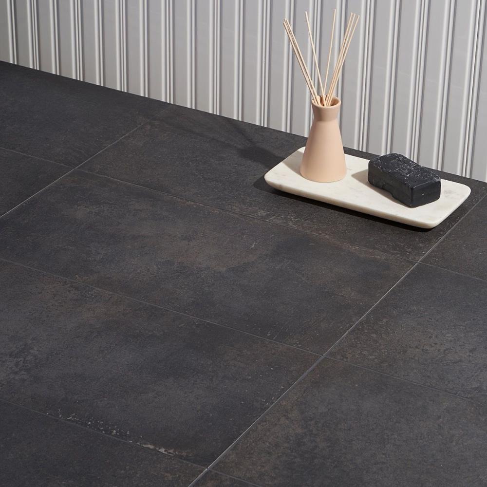 Large Format 12" x 24" Porcelain Concrete Look Wall & Floor Tile