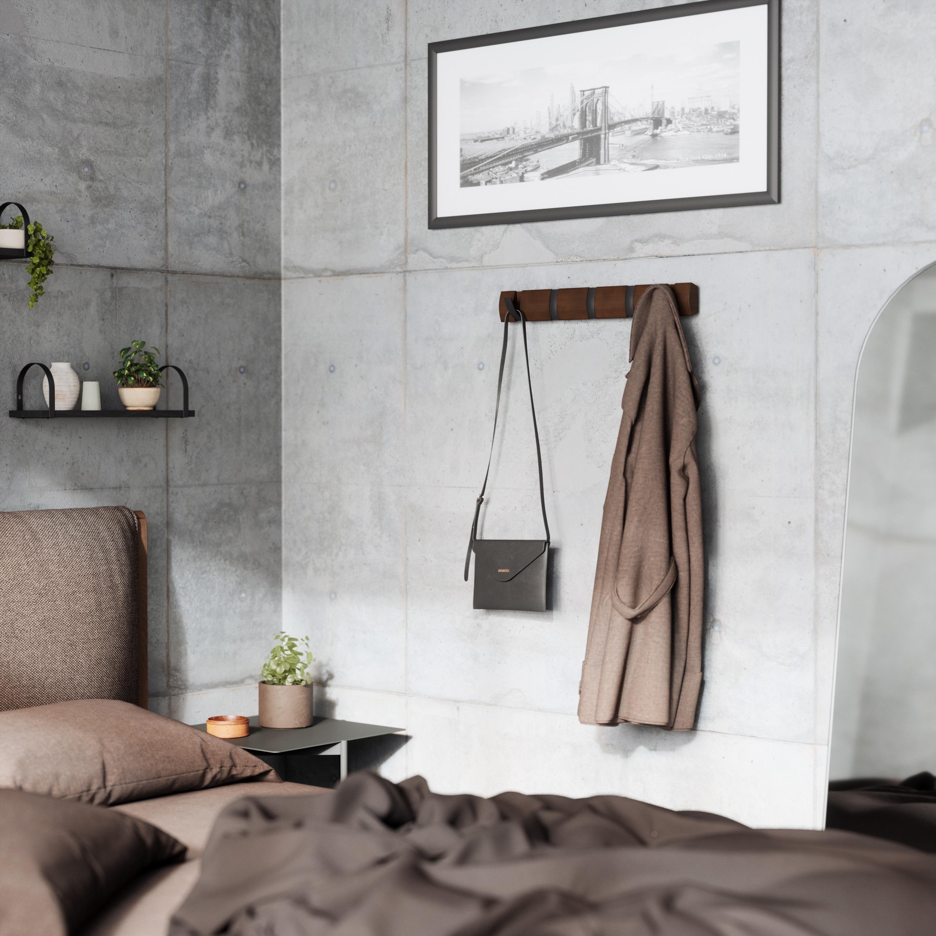 Flip 5 - Hook Solid Wood Coat Rack