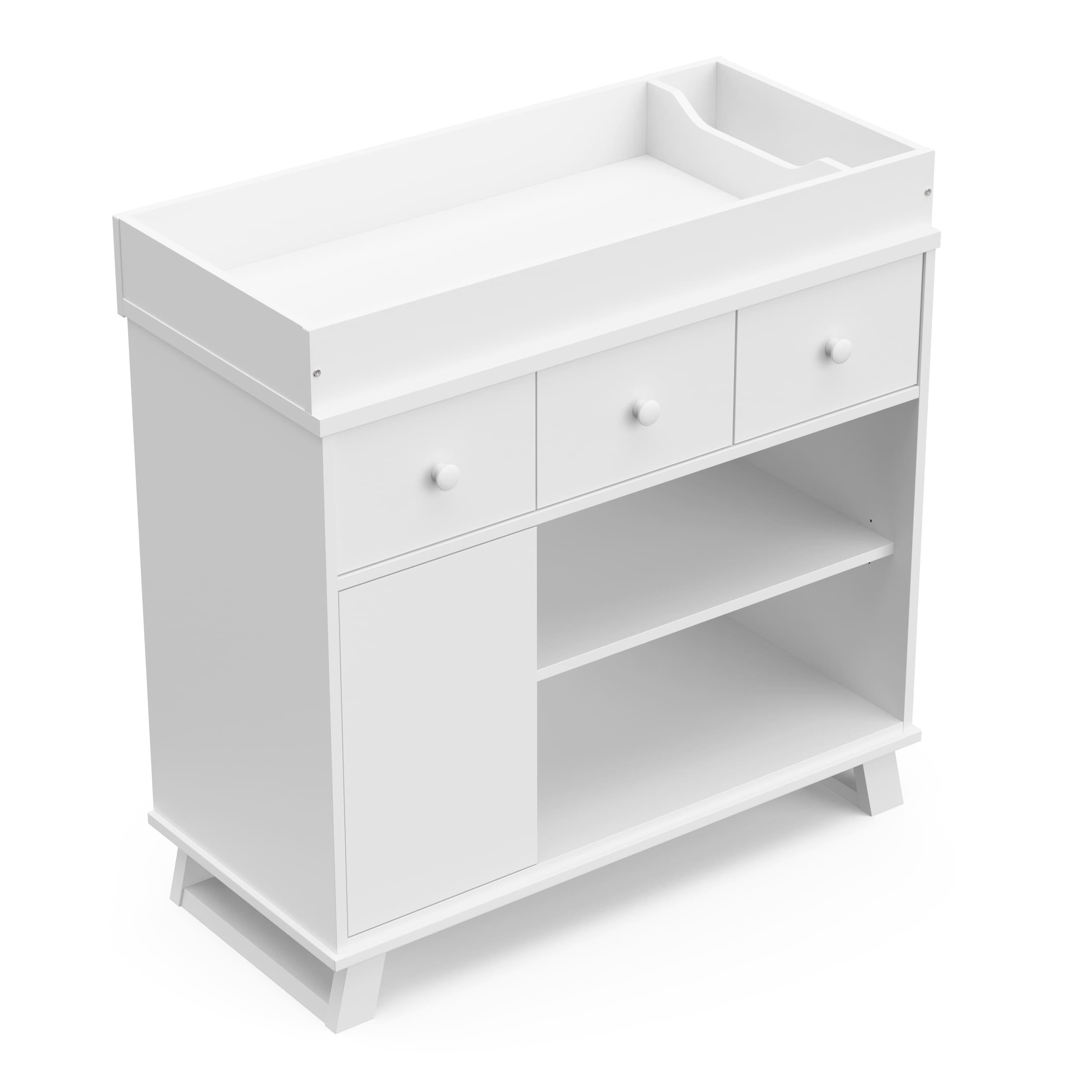 Storkcraft Modern 2 Drawer Dresser with Removable Changing Topper