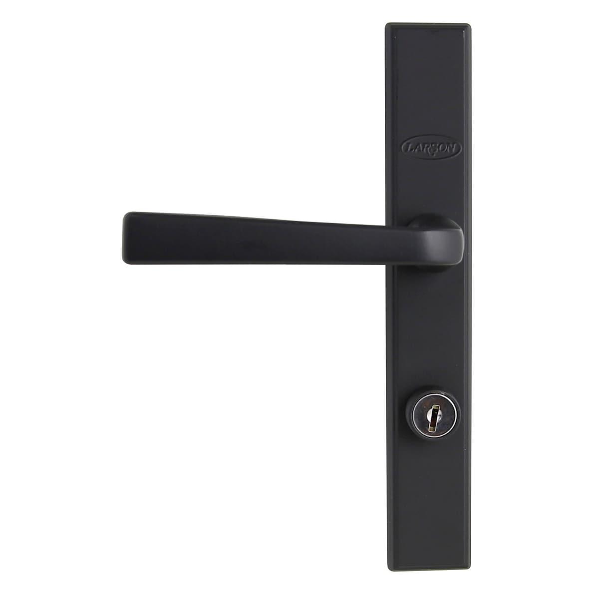 Matte Black QuickFit Lockable Storm Door Handle Set