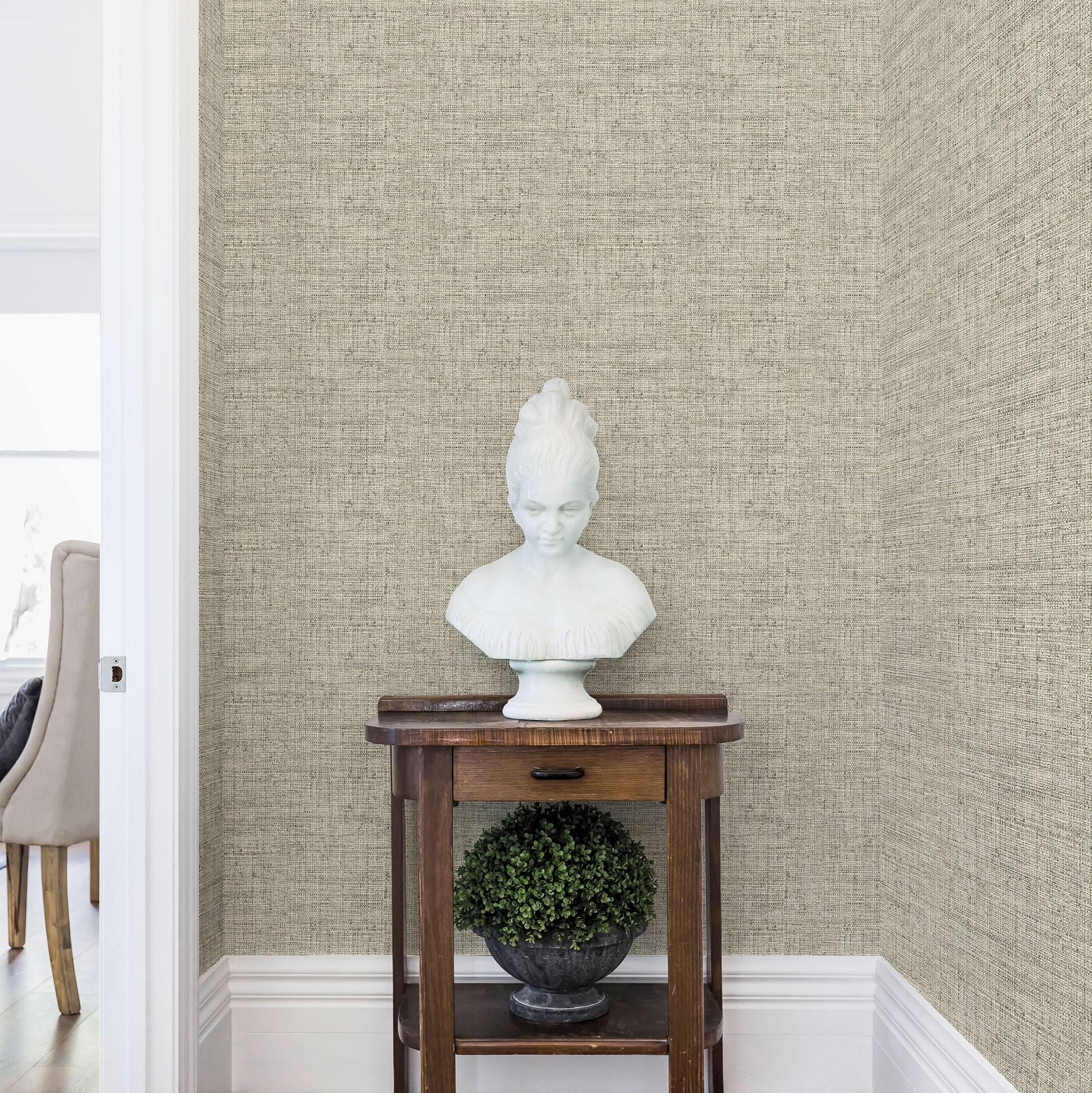 Papyrus Weave Peel + Stick Wallpaper - Natural