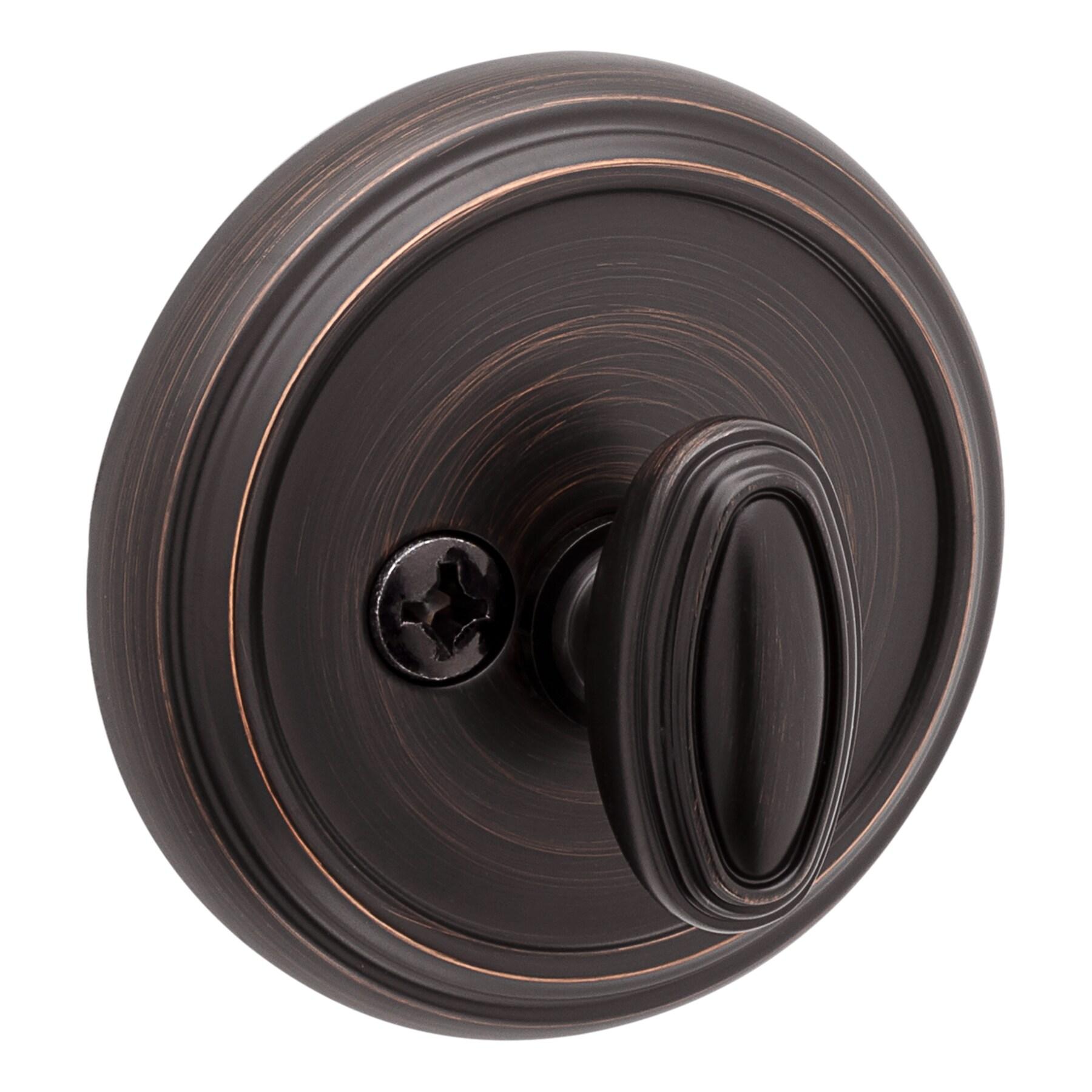 Baldwin Prestige 380 Round Single Cylinder Deadbolt Featuring SmartKey® Security