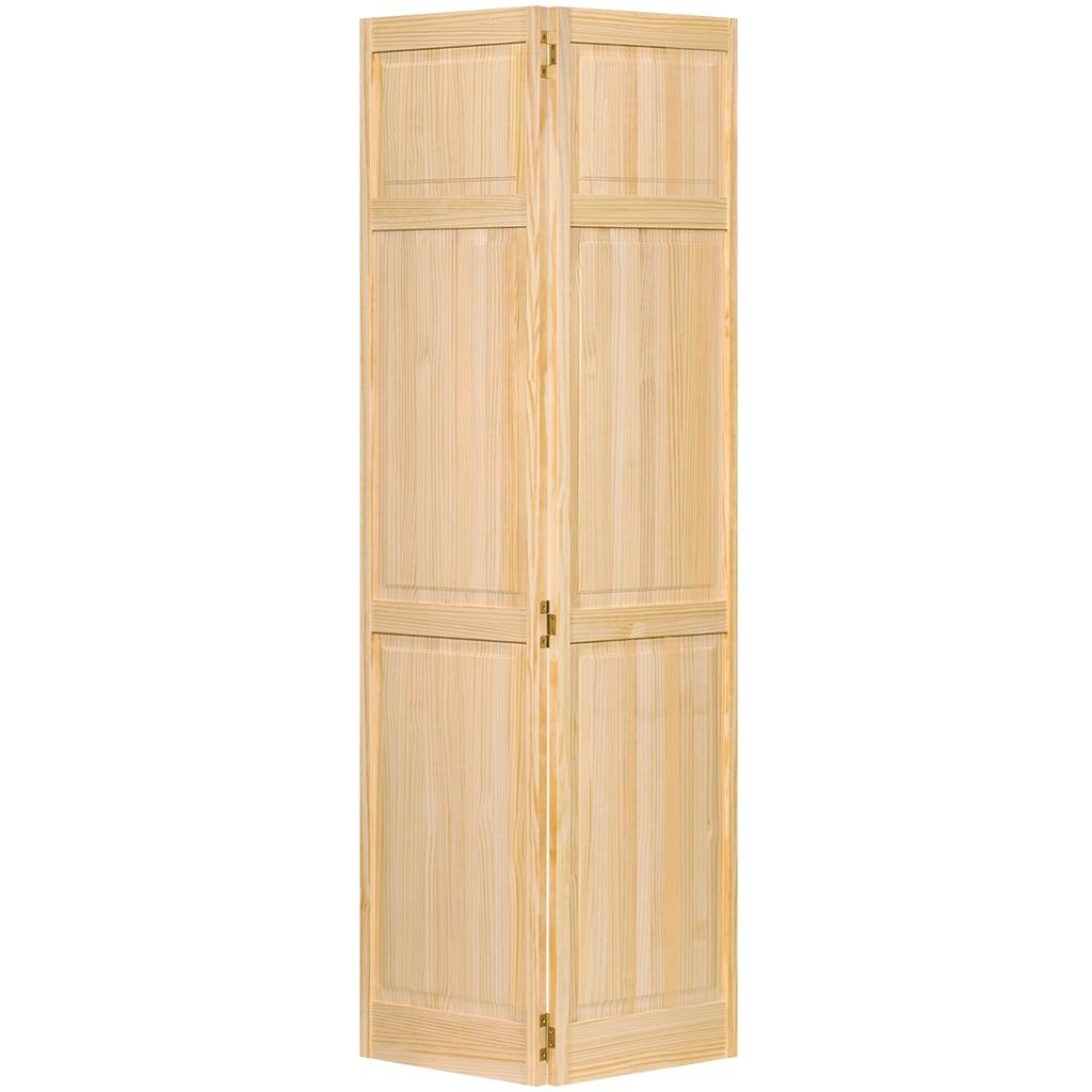 Kimberly Bay Paneled Wood Unfinished Bi-Fold Door