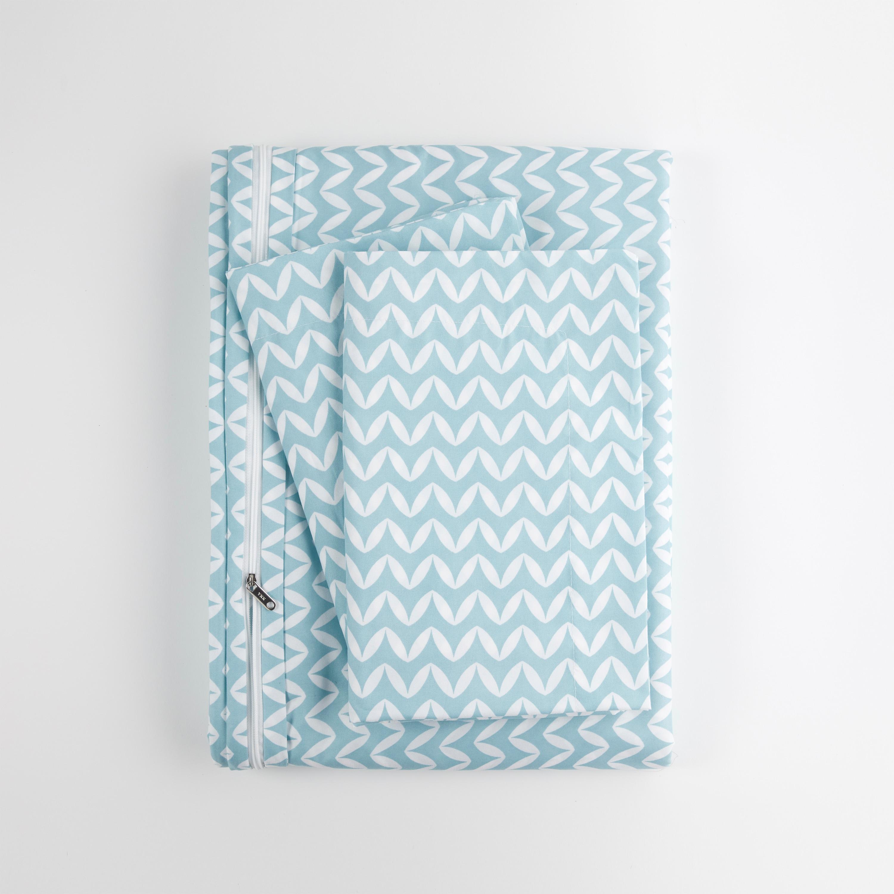 Simply Soft™ Puffed Chevron Pattern Duvet Cover Set