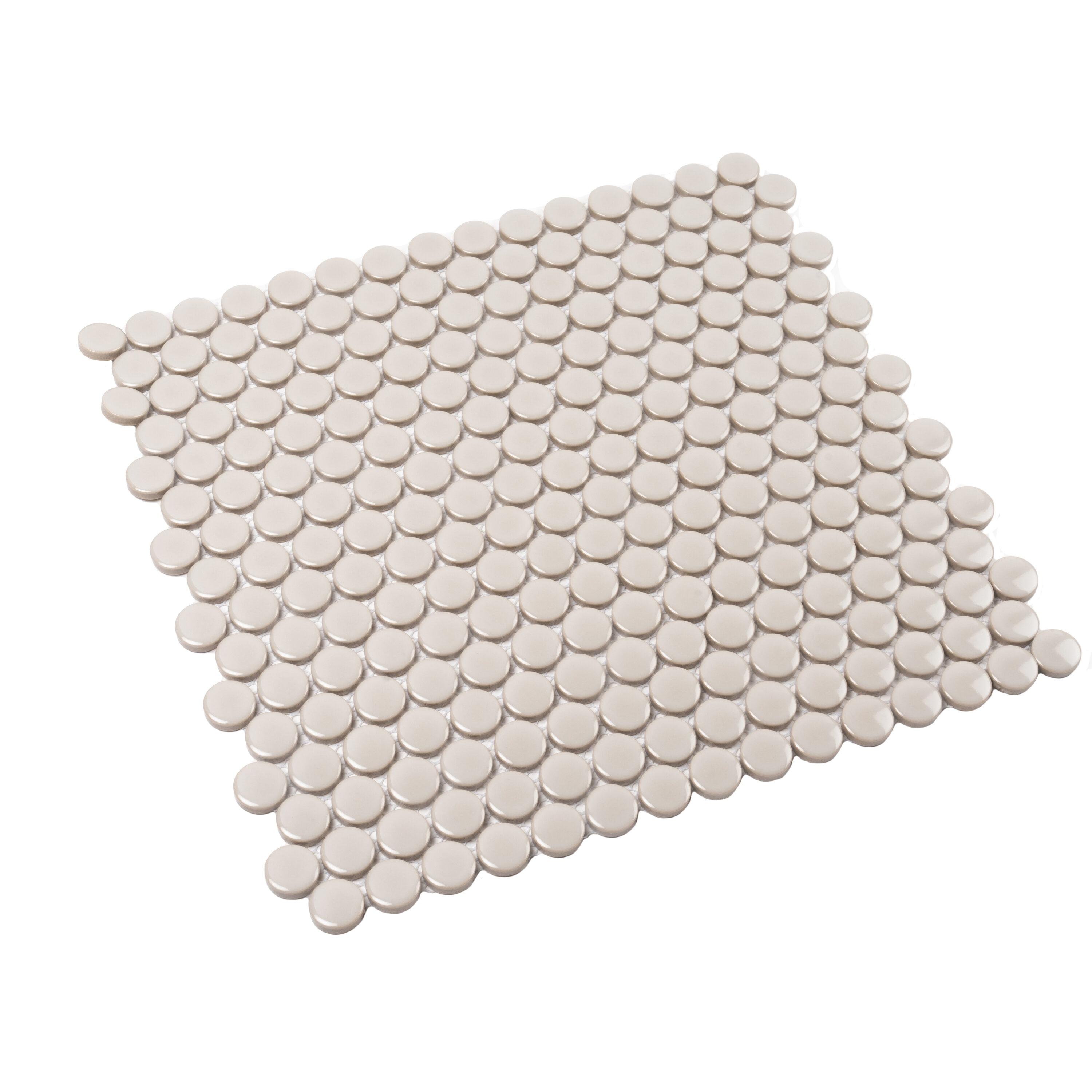 Cirkel 11.46'' W x 12.4'' L Porcelain Tile Mosaic Sheet