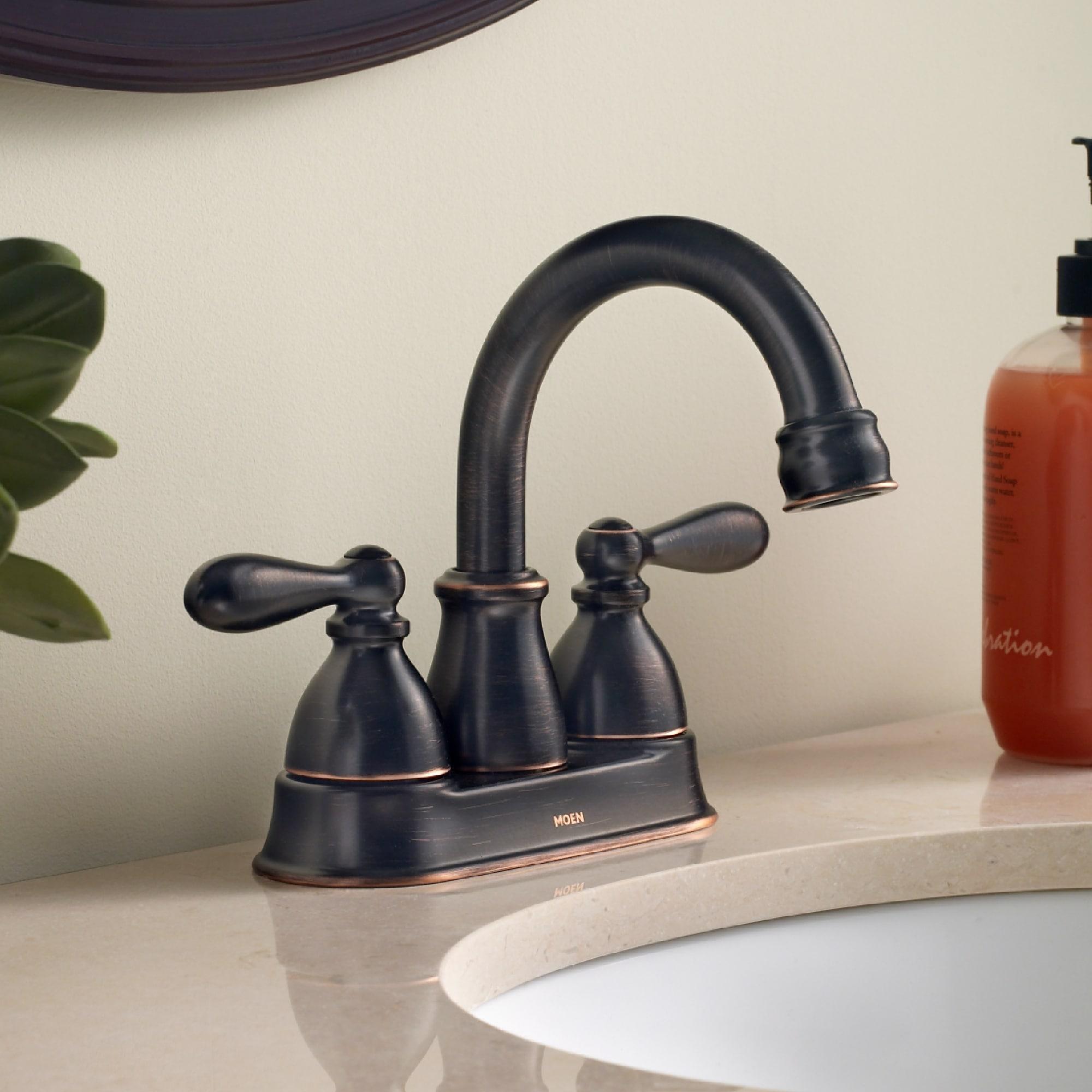 Caldwell High Arc 8-inch Mediterranean Bronze Bathroom Faucet