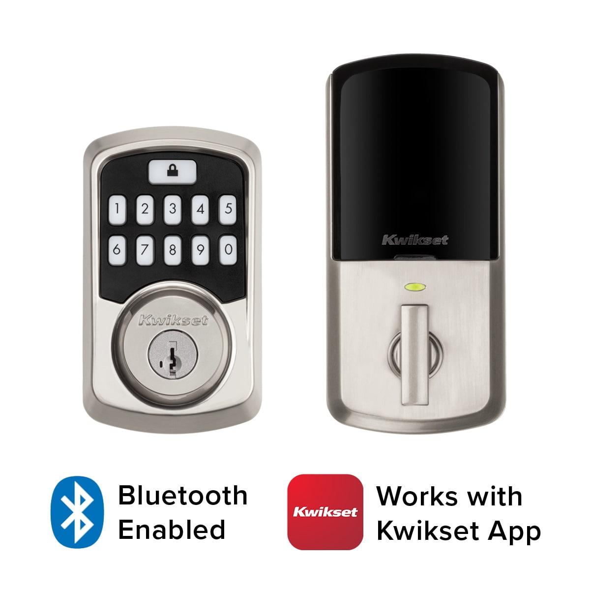 Kwikset Aura Bluetooth Enabled Smart Lock In Satin Nickel, Model # 99420-001