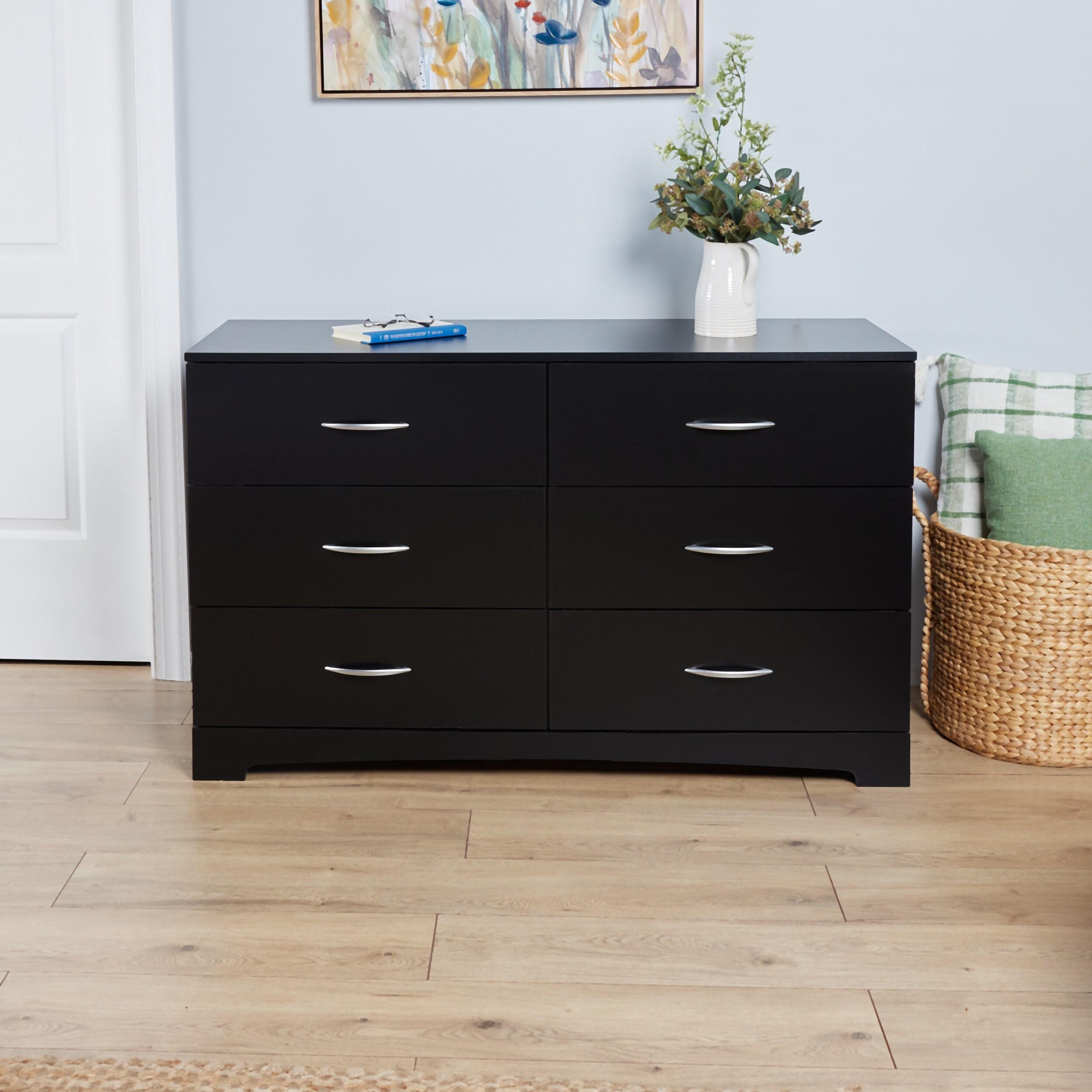South Shore Step One, Contemporary Dresser,  Black