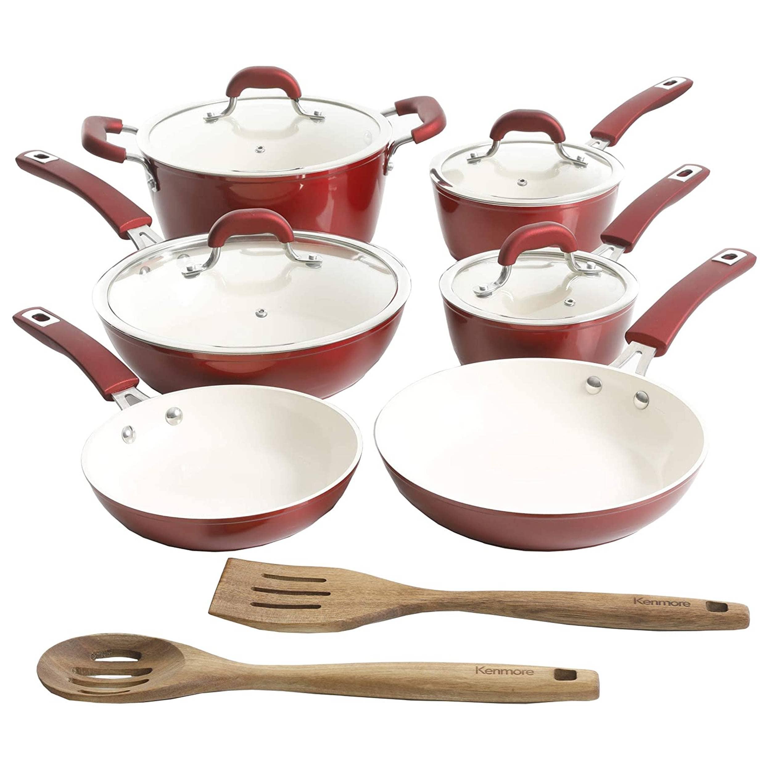 Kenmore 12 Pieces Aluminum Non Stick Cookware Set