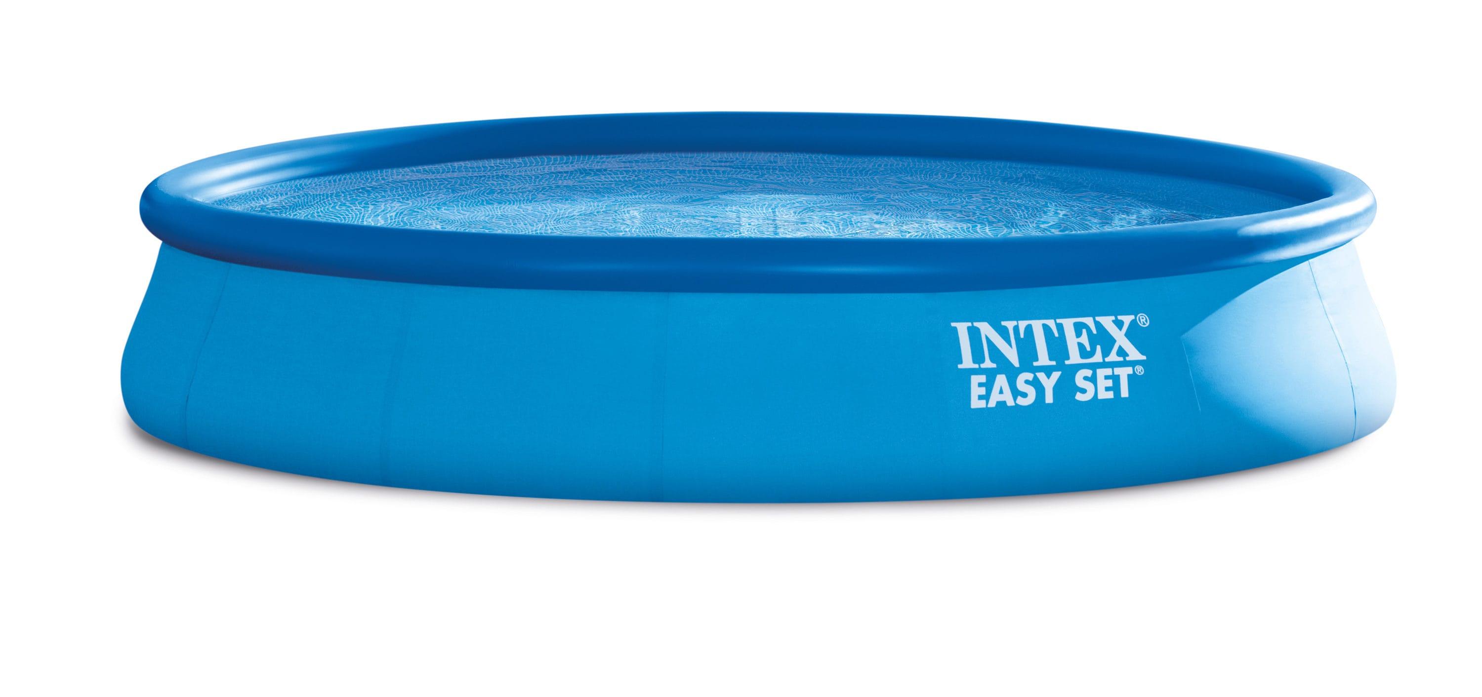 Intex Plastic Round Inflatable Pool 33'' H x 180'' W x 180'' L