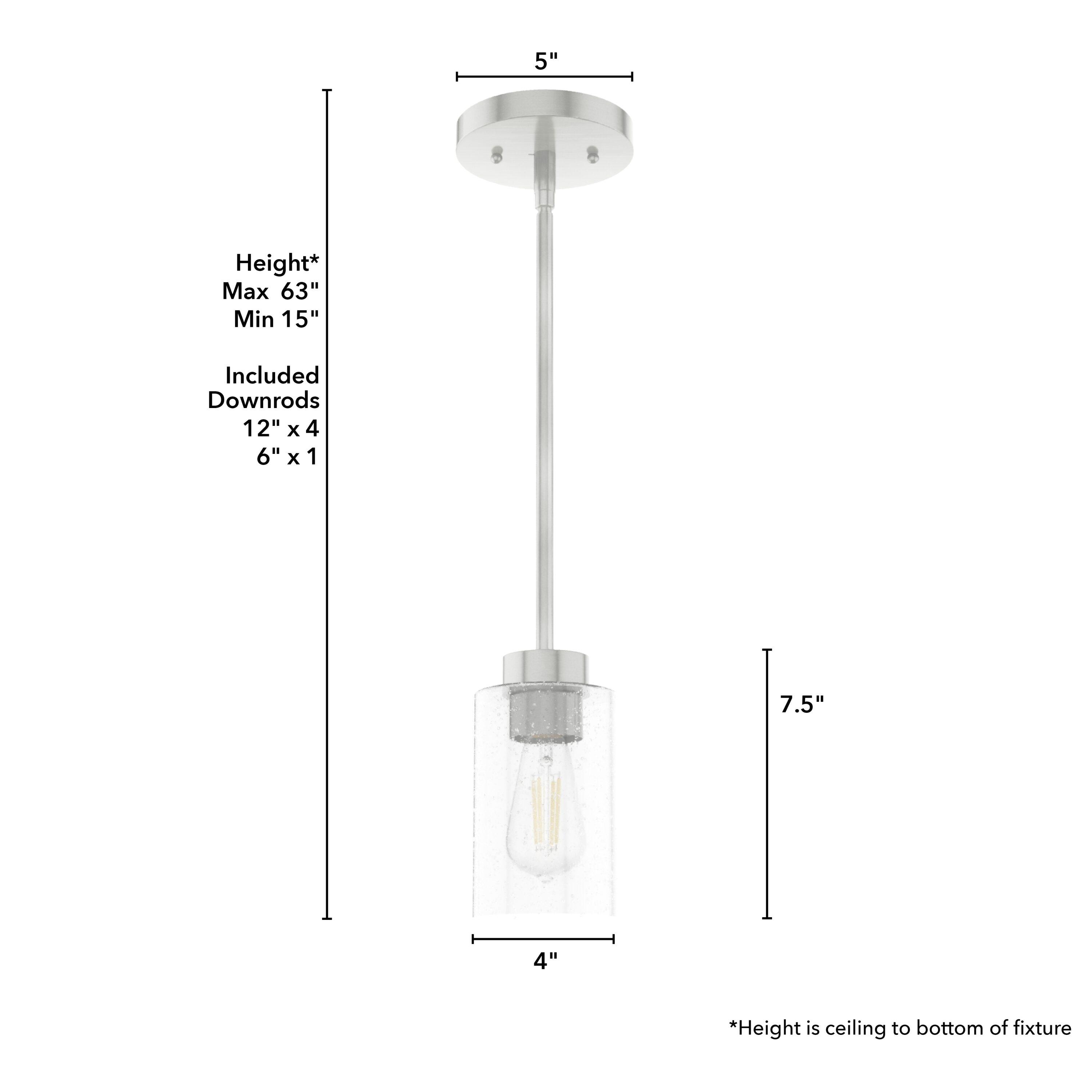 Hartland 1 - Light Single Jar Pendant