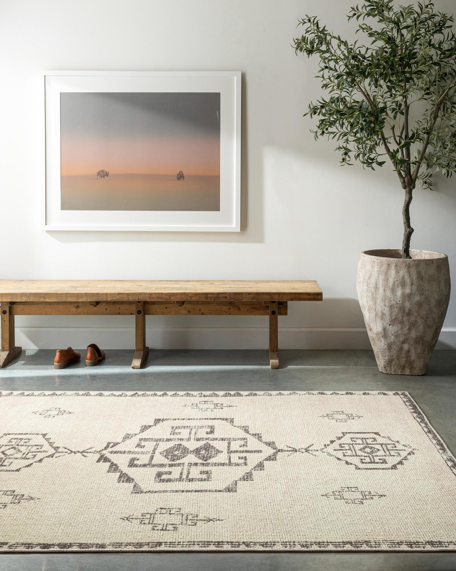 Becki Owens x Surya Solana Vintage Pewter/Beige Area Rug