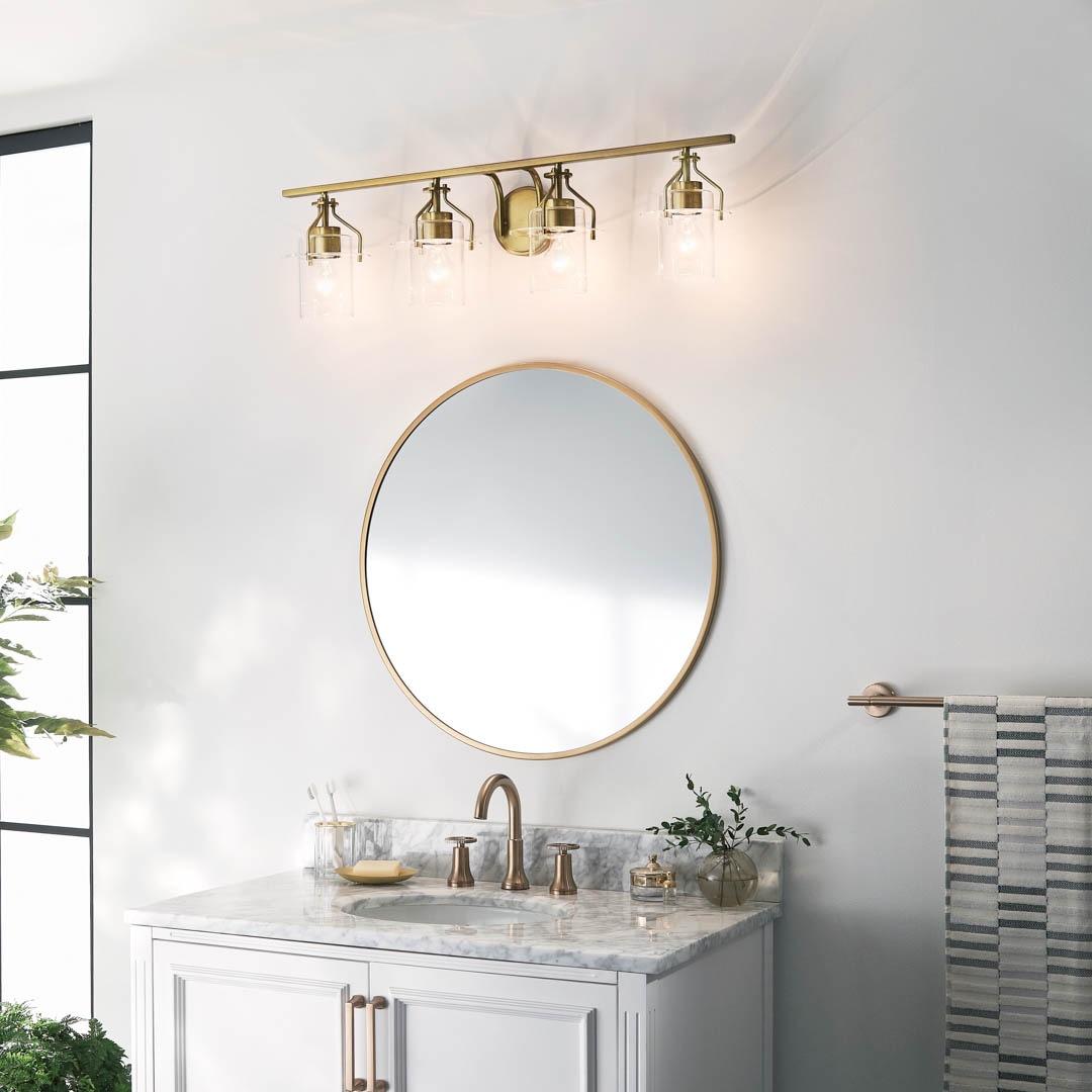 Kichler Lighting Everett 4 - Light Vanity in  Brushed Brass