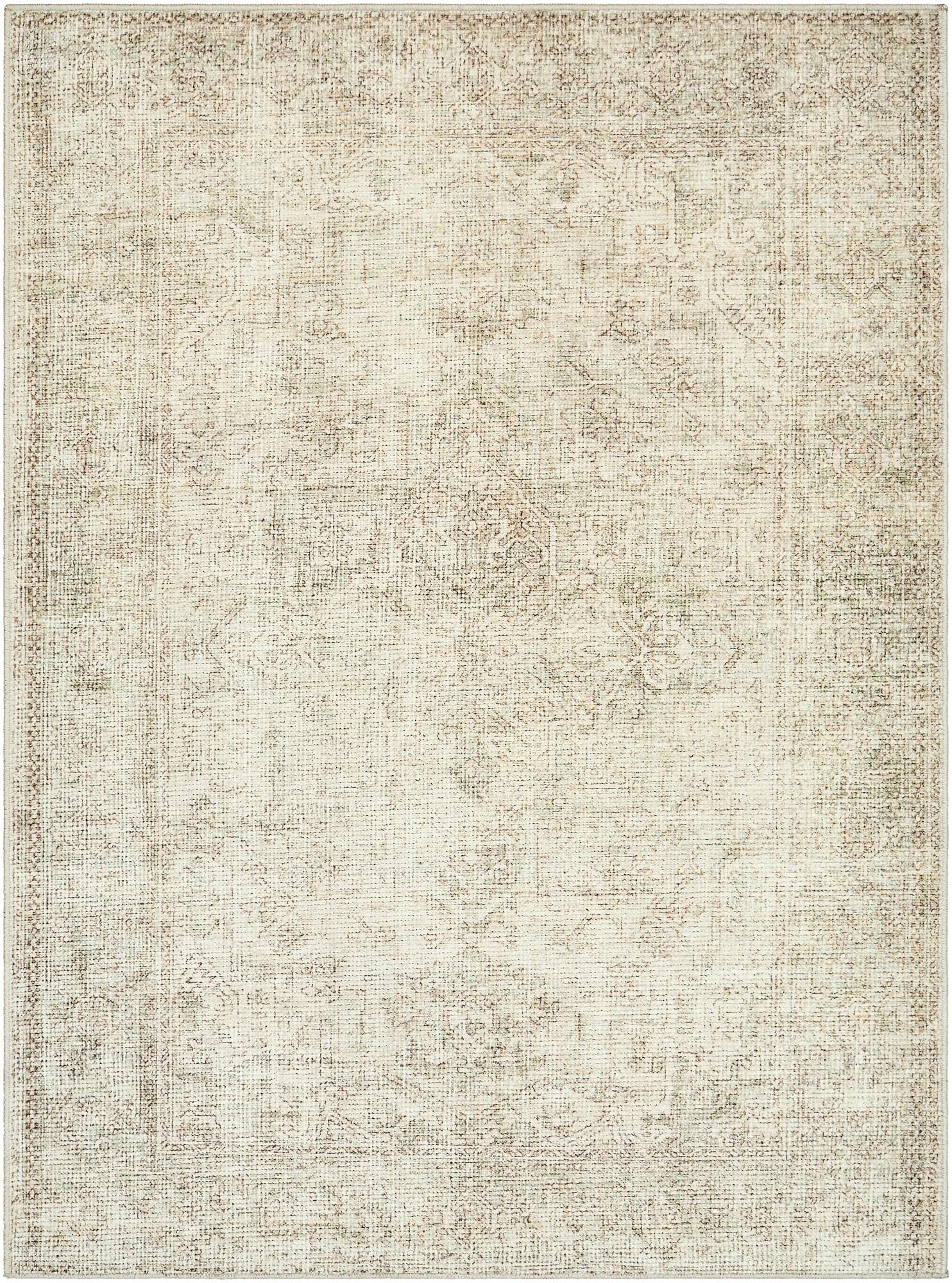 Becki Owens x Livabliss Vintage Traditional Oriental Boho Sage Cream Area Rug