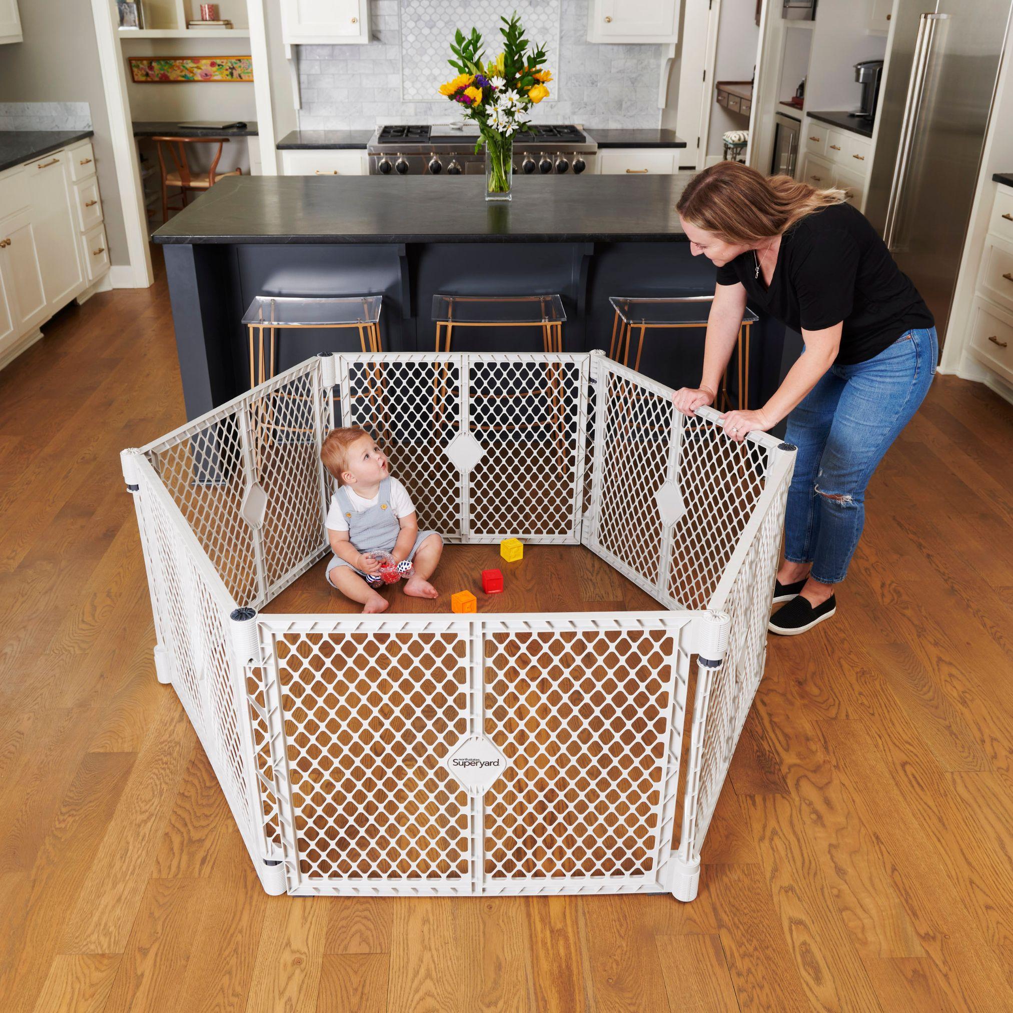 North States 26'' H 6 Panel Plastic Exercise Pen
