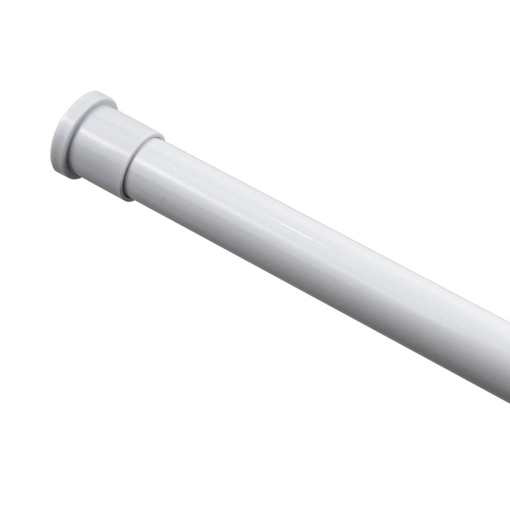 Zenna Home Tension Stall Shower Rod, 27"-40", White