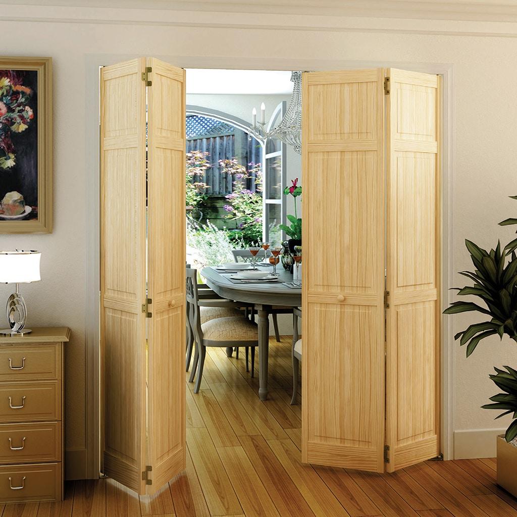 Kimberly Bay Paneled Wood Unfinished Bi-Fold Door
