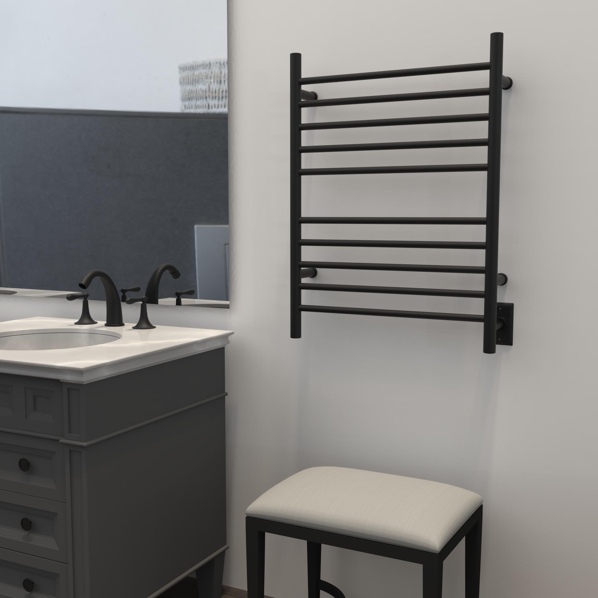 Wall Mount Electric Towel Warmer plug in or hardwired combo unit