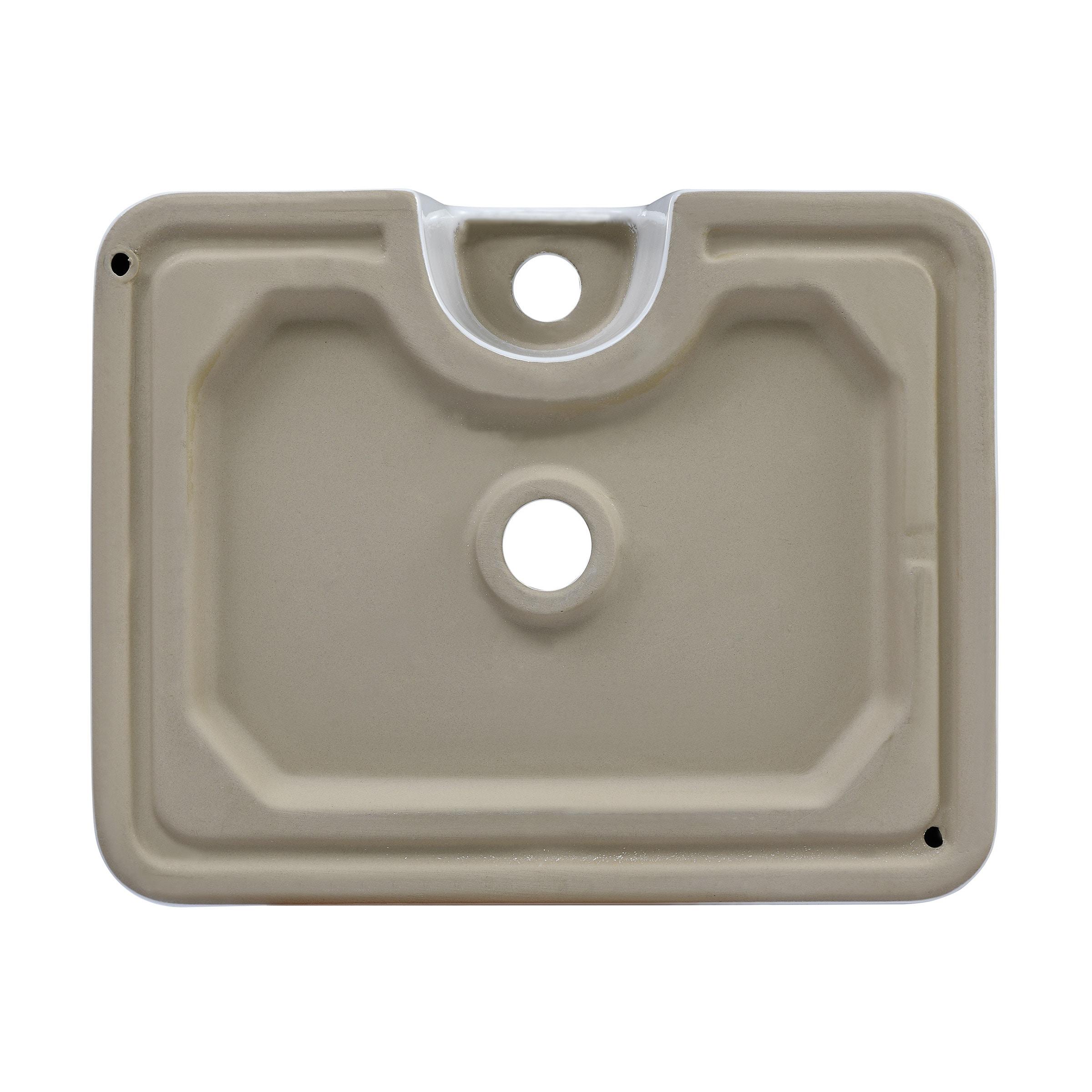 Rennes 19" Vessel Sink in Glossy White