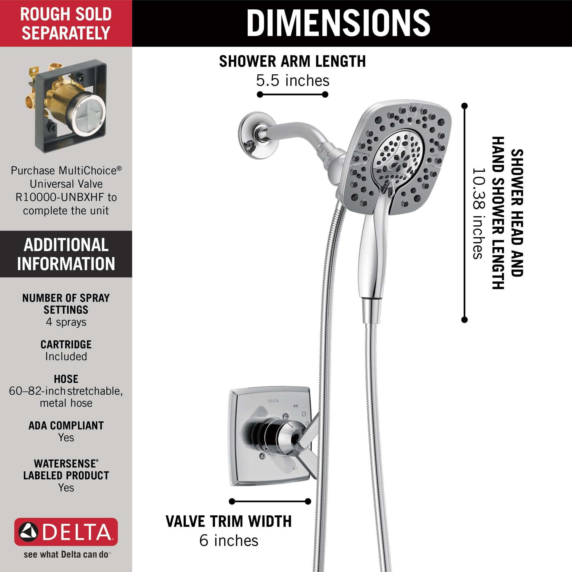 Ashlyn 17 Series Dual-Function Shower Faucet Set, In2ition Shower Handle Trim Kit