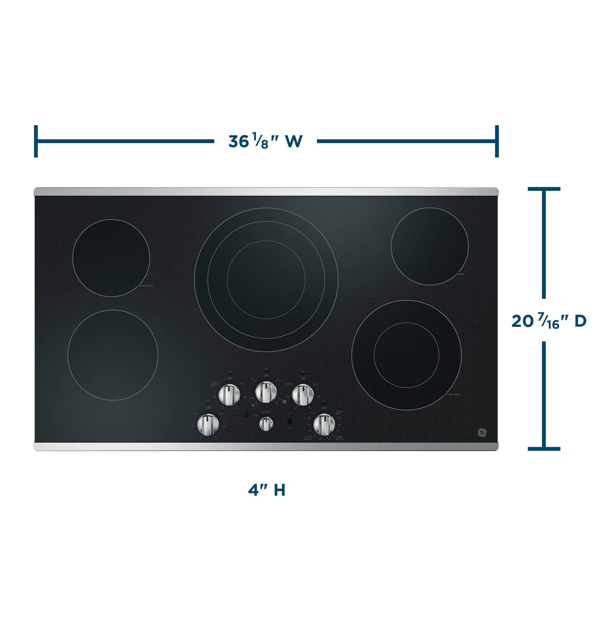 36.13" Electric Cooktop with 5 Elements