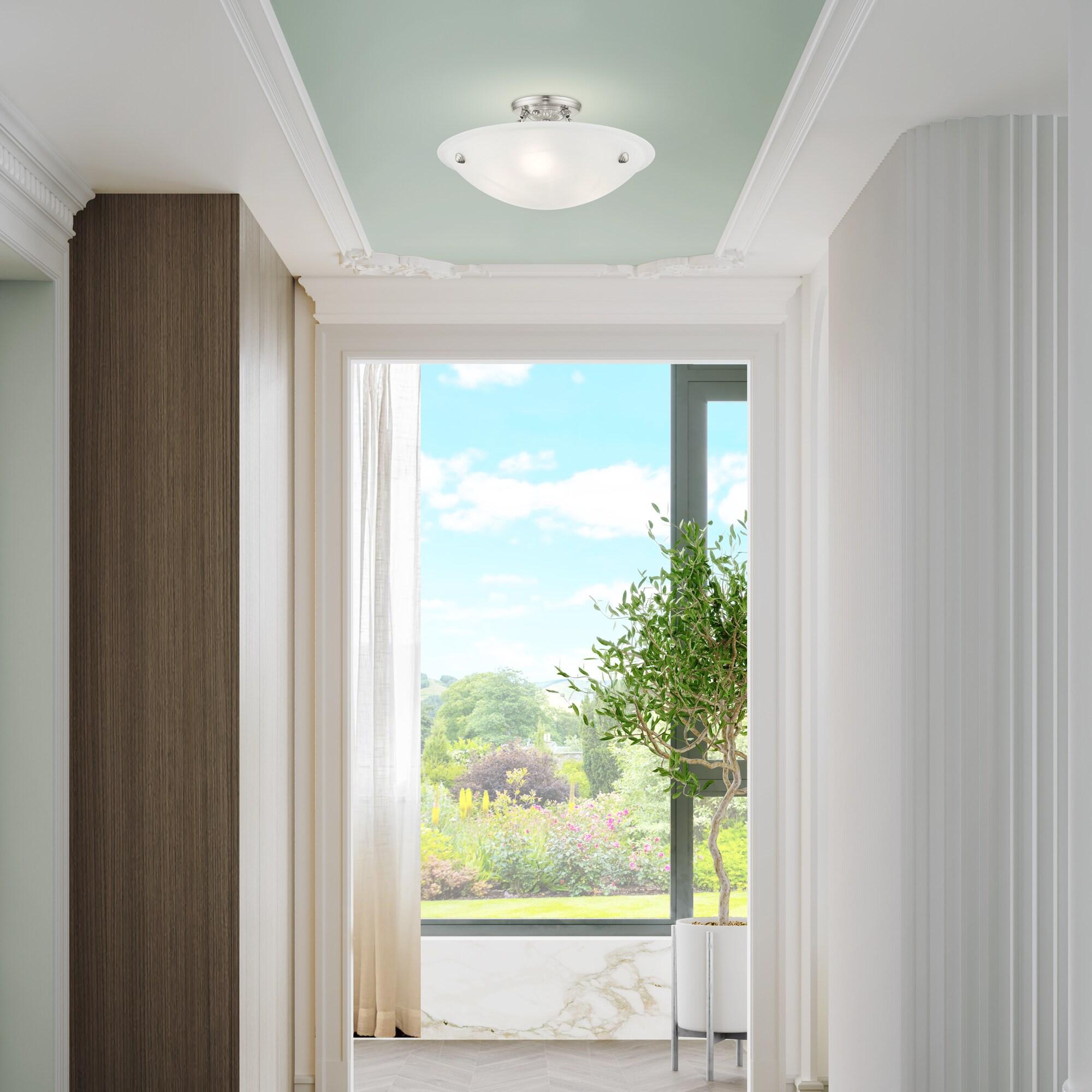 Livex Lighting - Oasis - 3 Light Flush Mount in Contemporary Style - 16 Inches