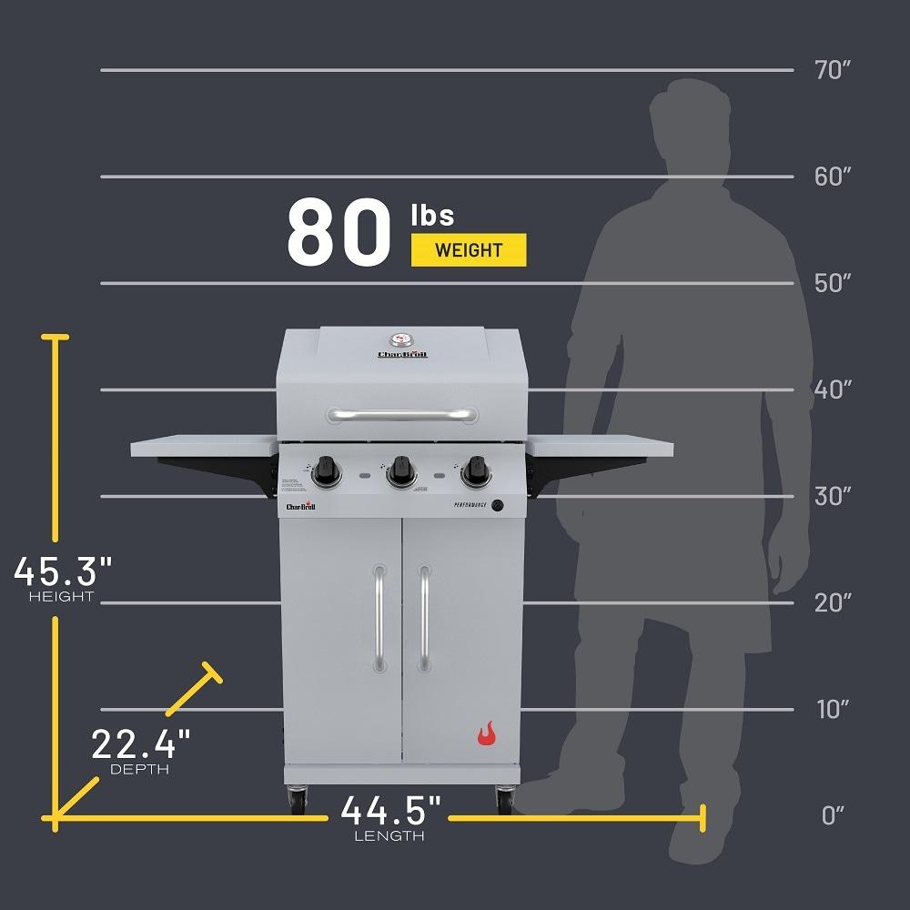 Charbroil Performance Series 3-Burner Propane Gas Grill Cabinet