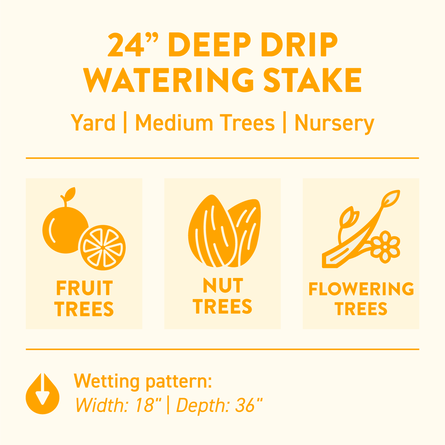24 in. Watering Stake (3-Pack)