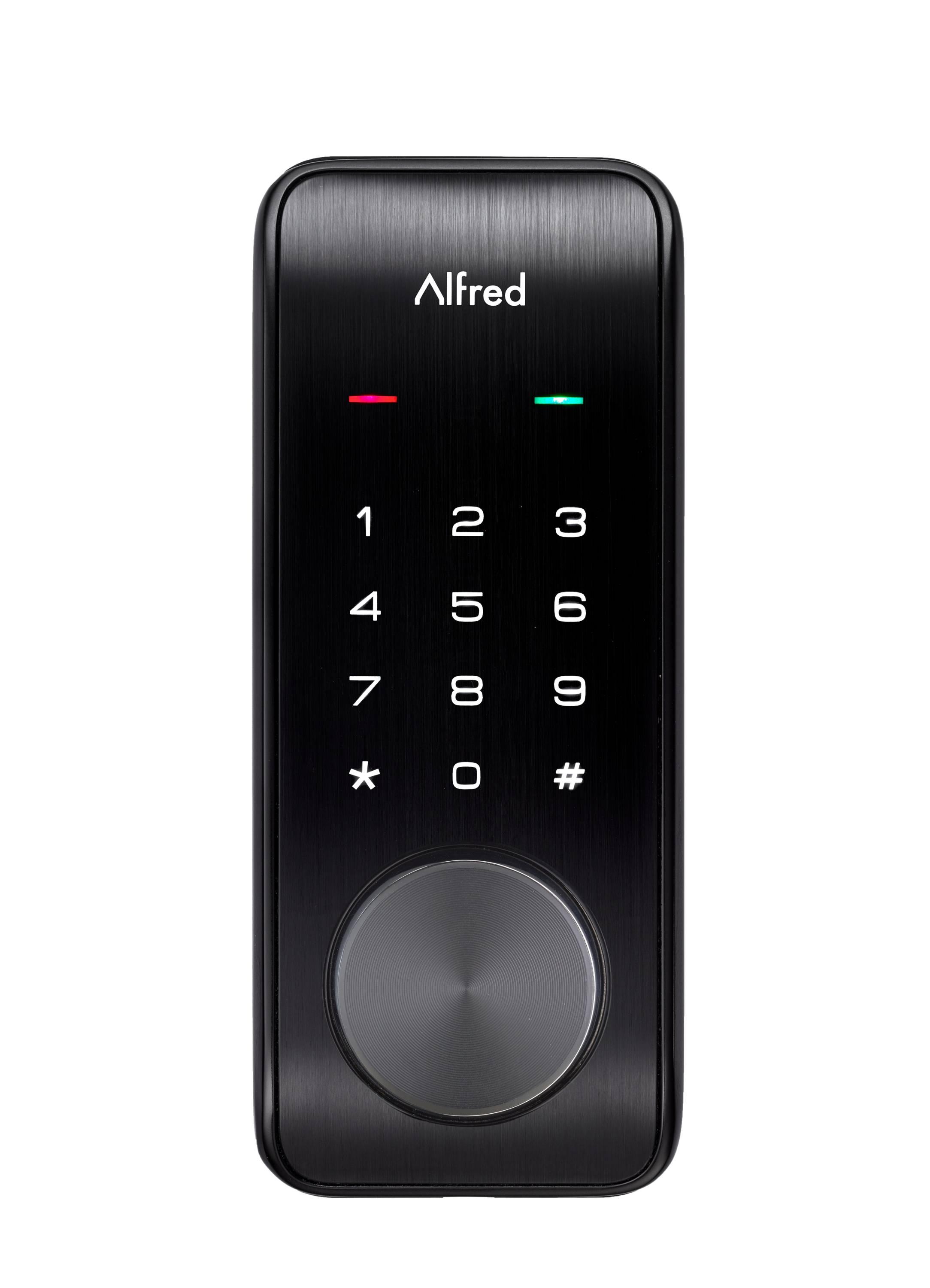 Black Electronic Smart Deadbolt with Touchscreen Keypad