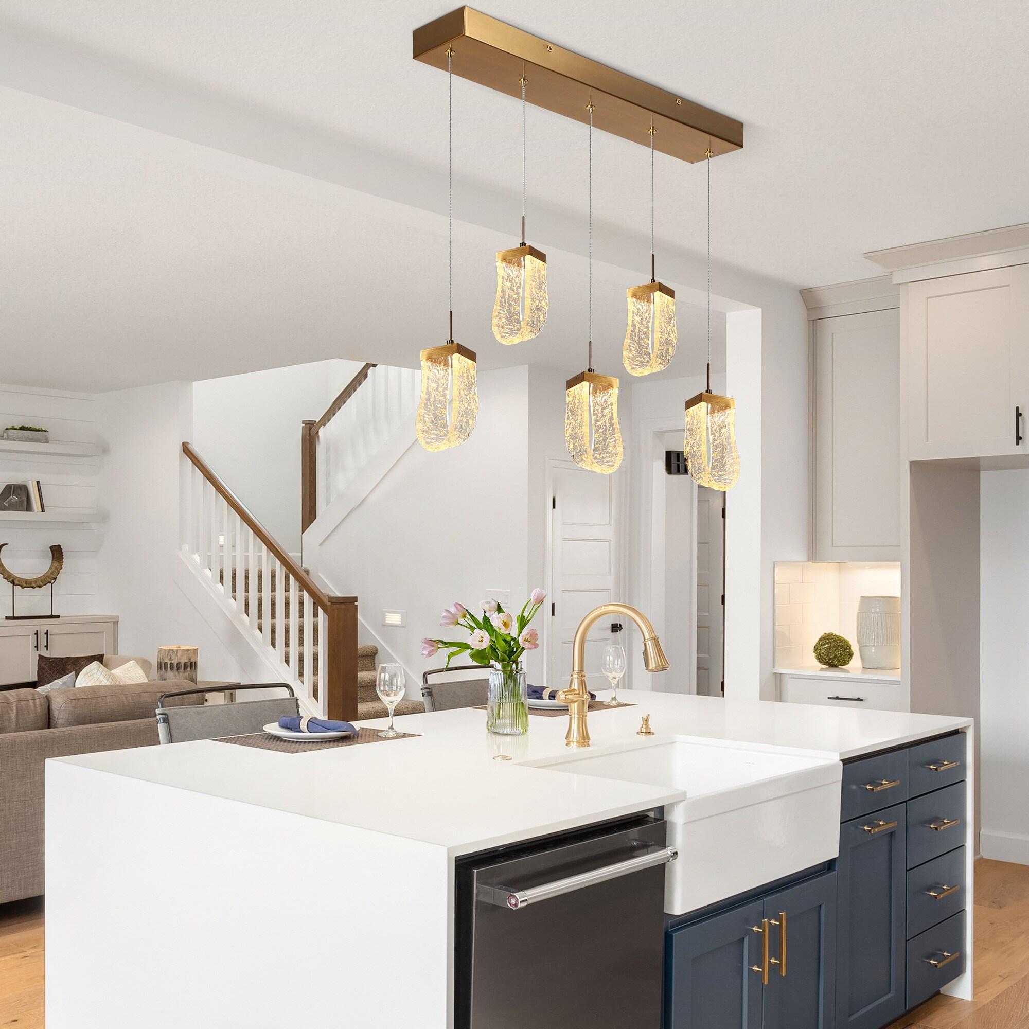 Grigor 5 - Light Kitchen Island Linear LED Pendant