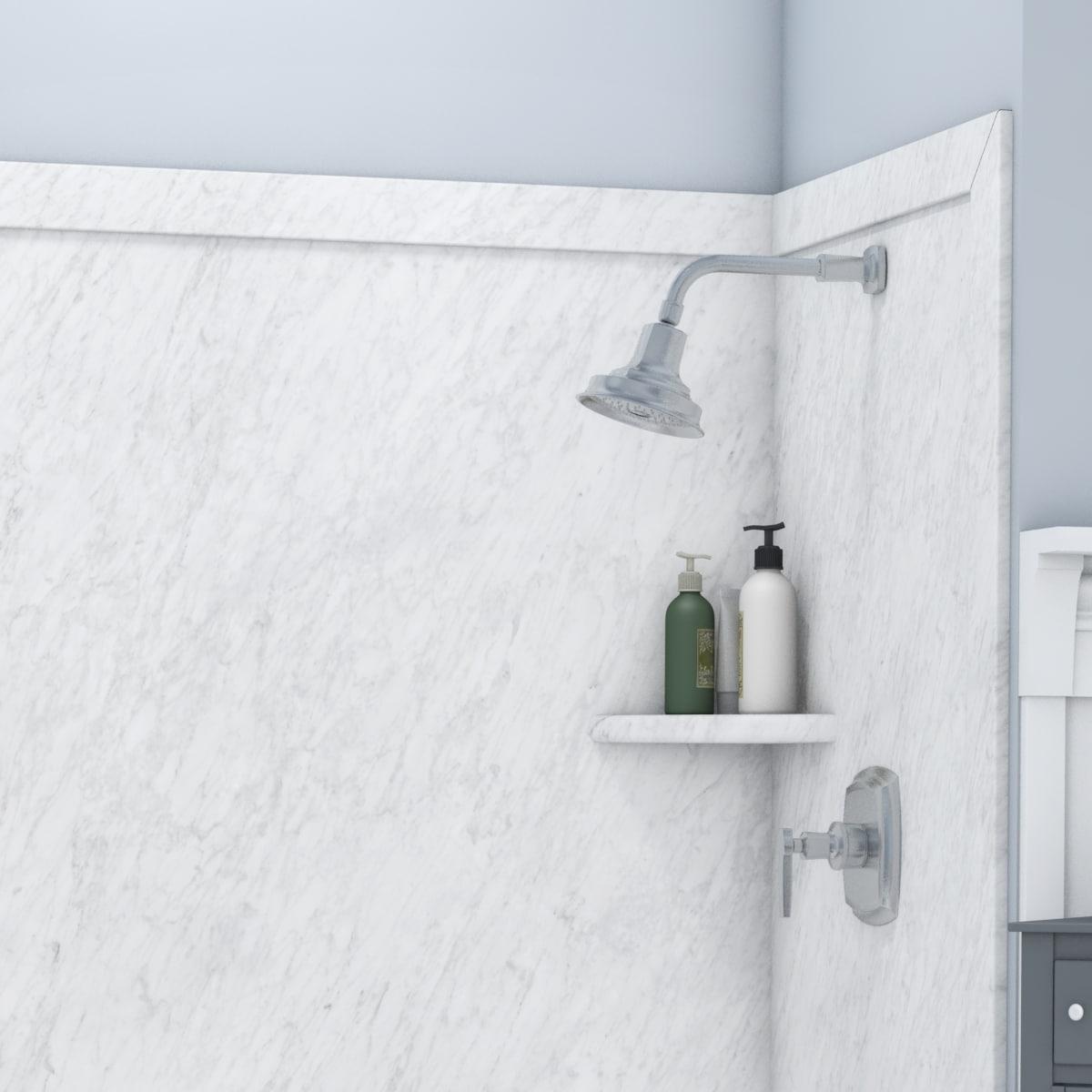FlexStone Elite 60"W x 32"D x 60"H Alcove Bathtub Surround