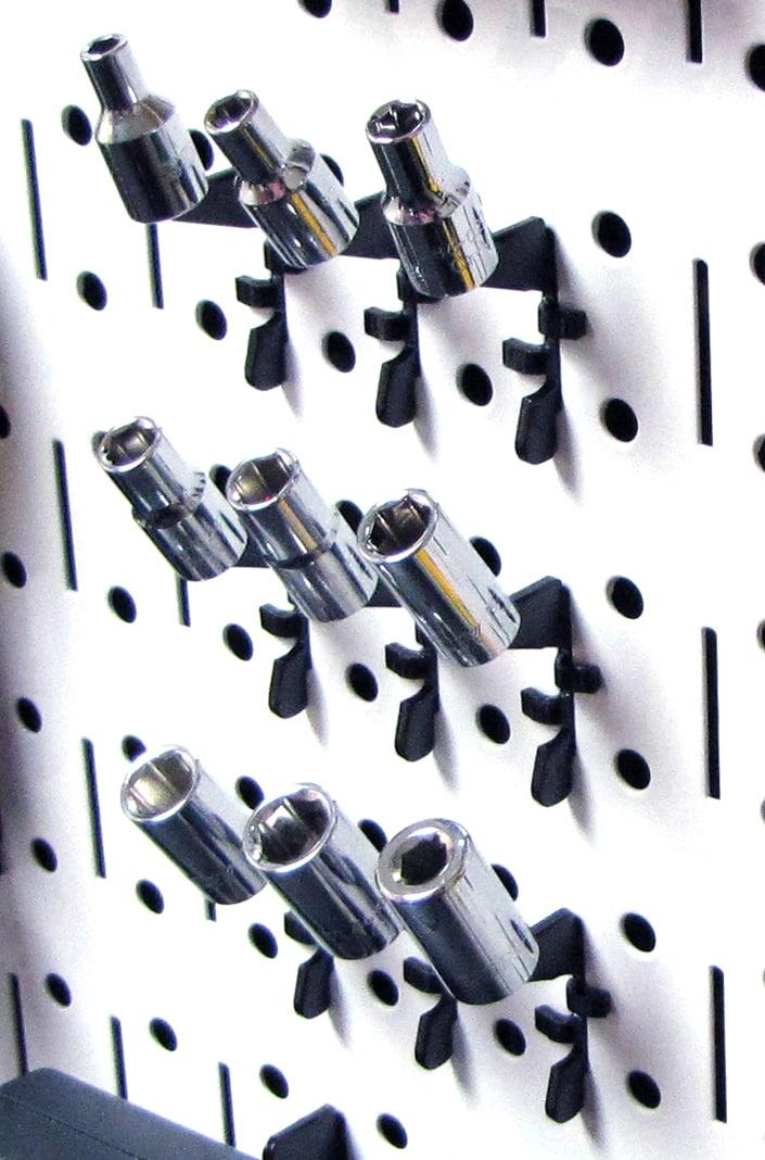 Wall Control 26 -Piece Steel Pegboard hook in Black ( 2.0-Inches W x 2.0-Inches H )