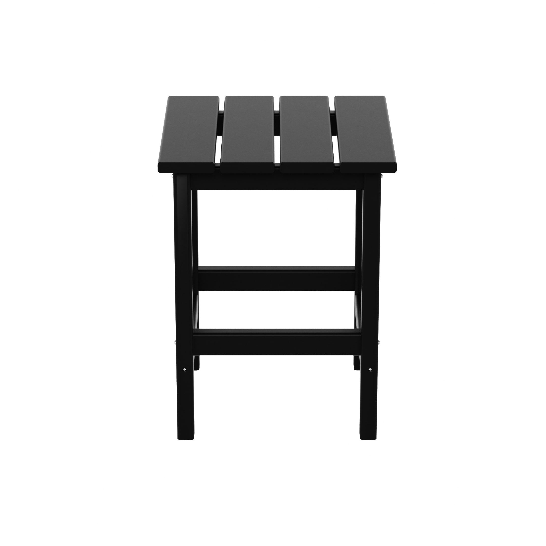Polytrends  Laguna Hdpe All Weather Outdoor Patio Coffee And Side Tables (3-Piece Set) Black