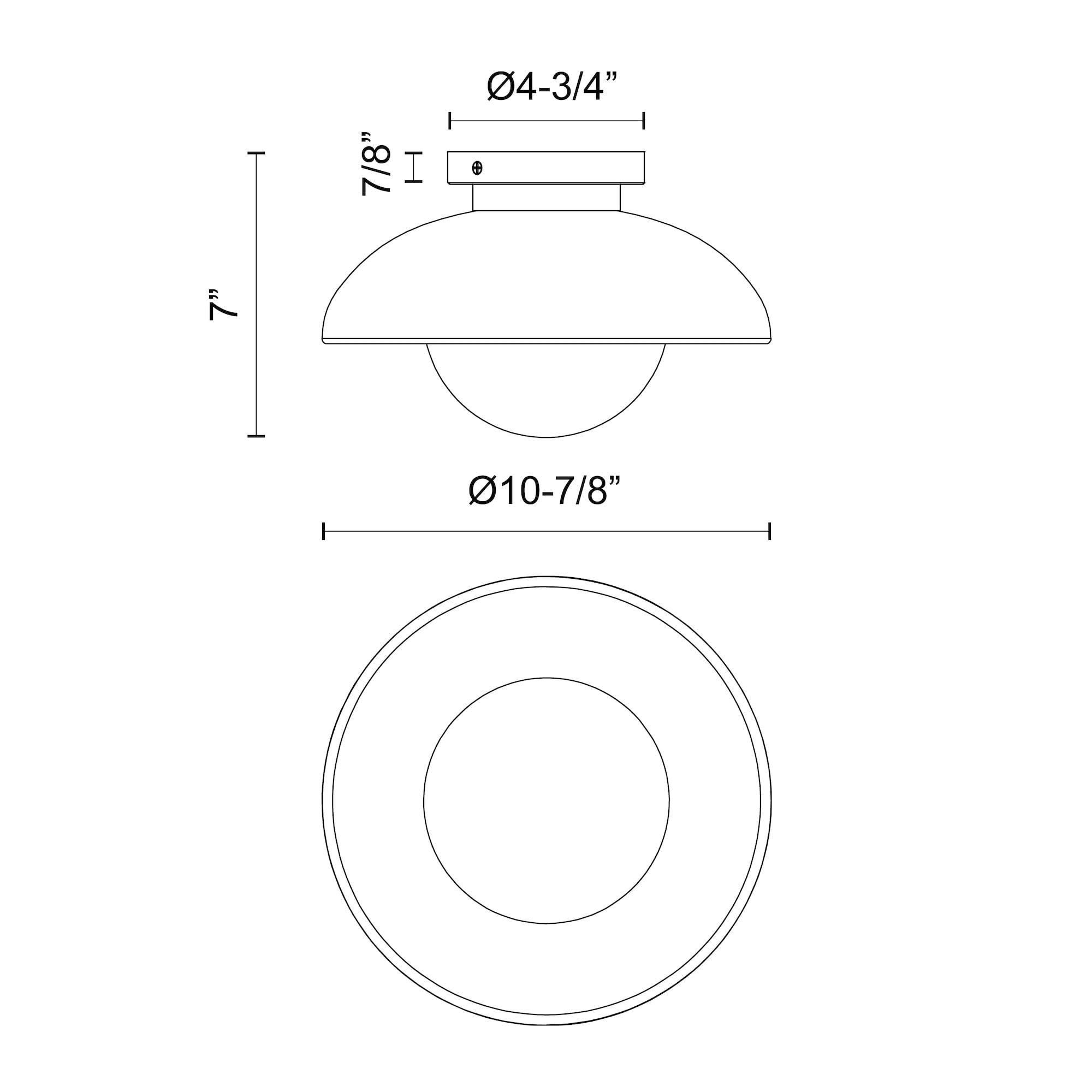 Rubio Glass Flush Mount