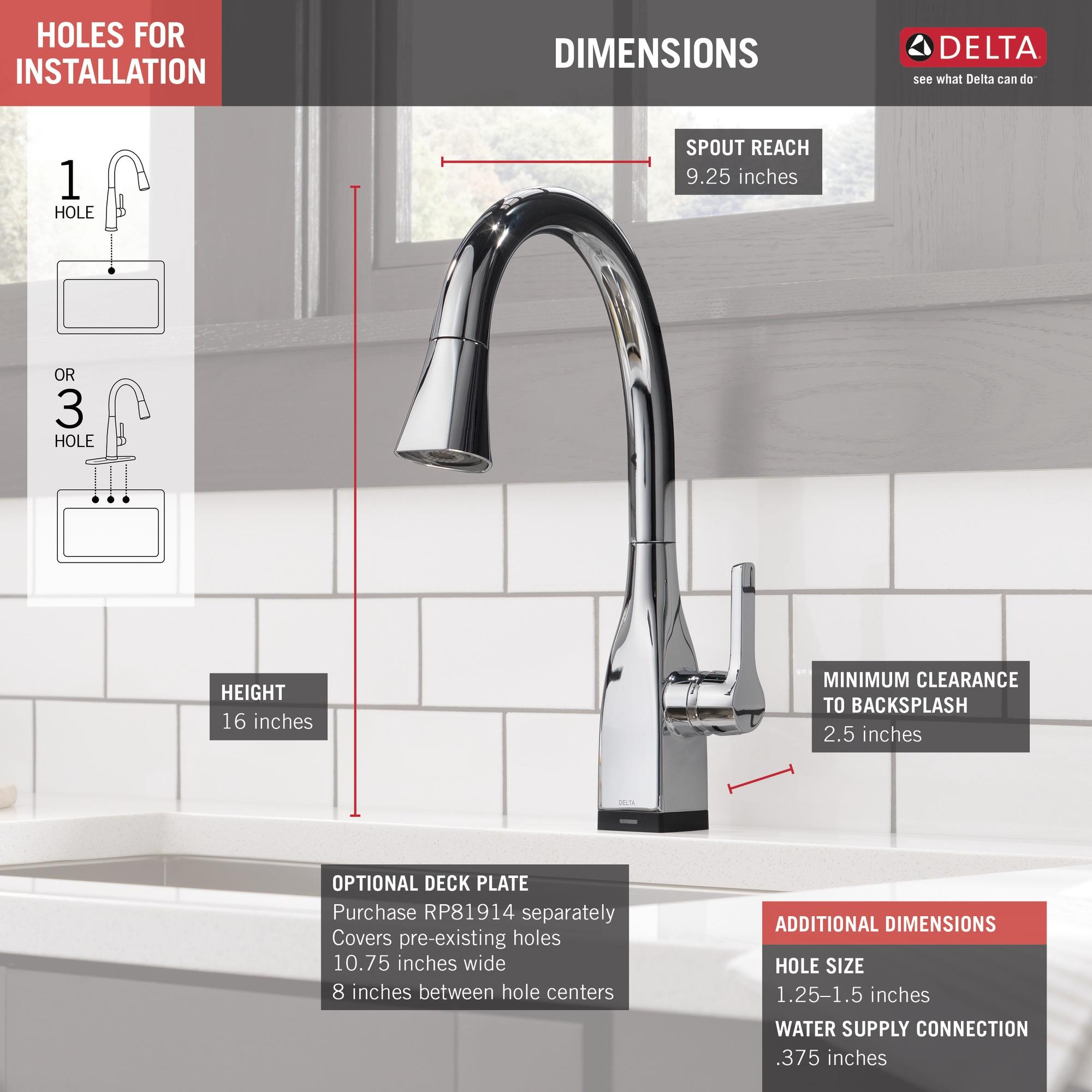 Mateo Pull Down Touch Single Handle Kitchen Faucet with MagnaTite® Docking and Touch2O® Technology