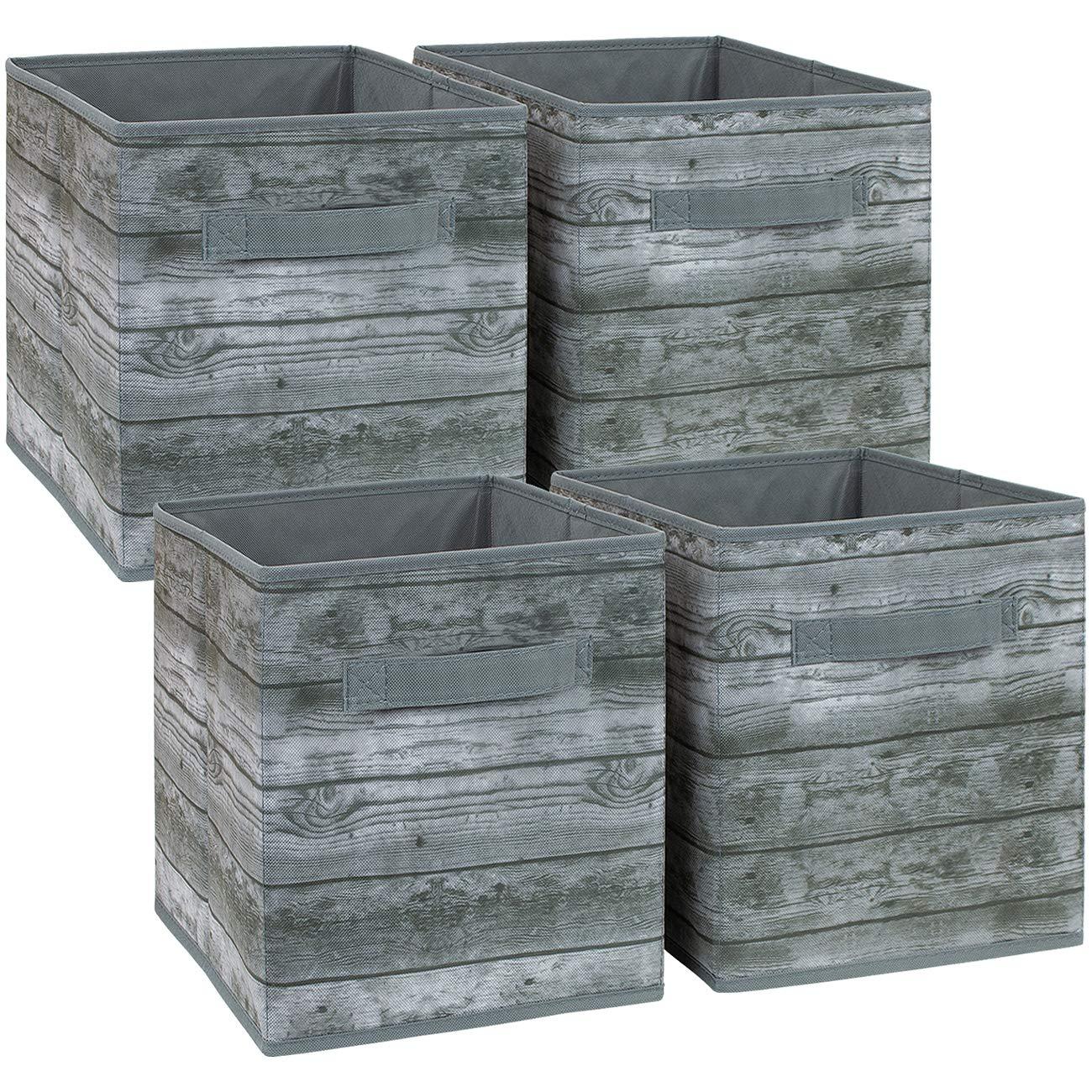 Sorbus Sorbus 4 Pack 11" Foldable Fabric Storage Cube Bins with Handles
